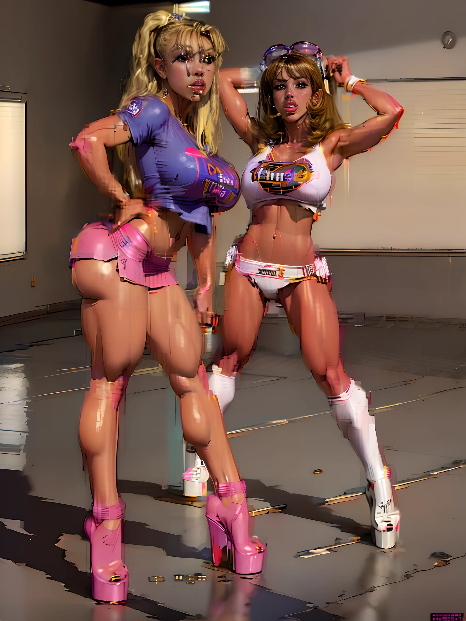 retrato (Solitario (Britney Spears) wearing skintight (Camiseta sin mangas blanca) y (Mini microfalda) (medias negras) (Stilettos)1.2) (Hooters), De pie en la arena abierta, (Enormes pechos), (Front view), (Tiro ultra gran angular:1.2) (fotorrealista:1.3) ((La mejor calidad)), (insanely detailed eyes iris), (cara extremadamente detallada), cinematic lighting, De color, Chica impresionante, La mejor calidad, ultra-high-resolution, (fotorrealista:1.4),