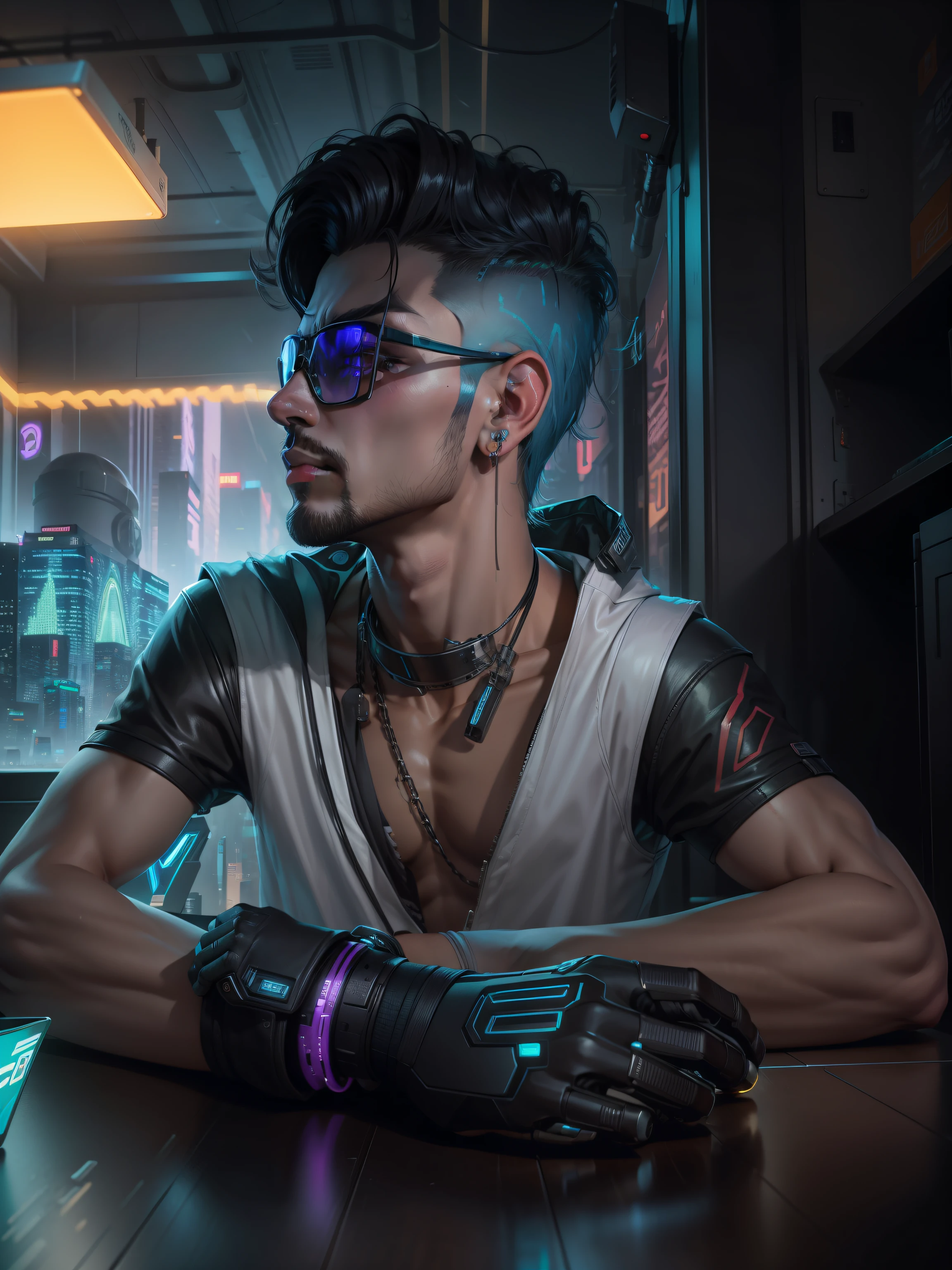 Change beckground cyberpunk handsome boy realistic fece 8k ultra