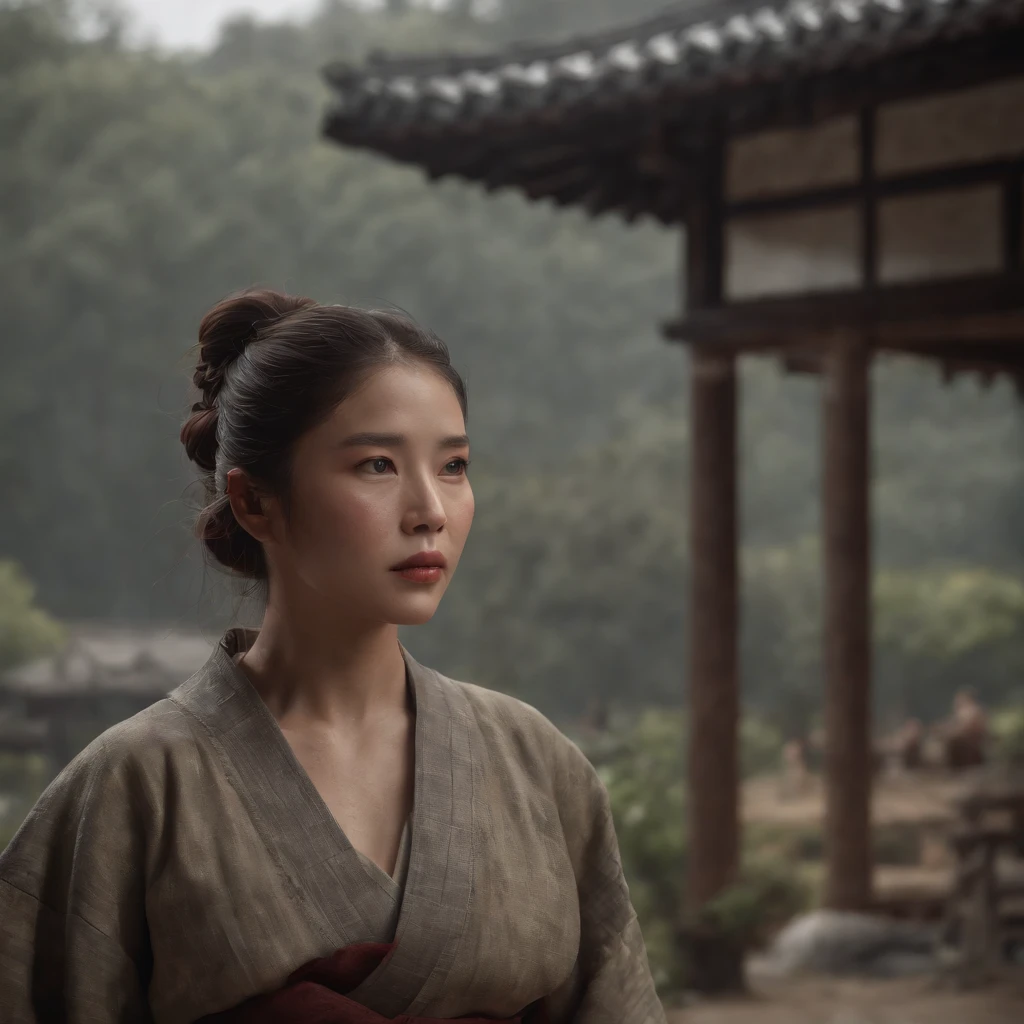 (Professional 3D rendering:1.3) de (Realistic:1.3) foto de arte mais bonita do mundo,soft features, ninja of feudal japan, iga-ryu, in dynamic pose, fantastic location, majestoso ambiente desordenado)), corpo inteiro 8k unidade render, action shot, poros da pele, very dark lighting, sombreamento pesado, circunstanciado, rosto detalhado, (Vibrando, Fotografia realista, Realistic, Dramatic, Escuro, foco nítido, 8k), (Old feudal Japan clothes damaged by bad weather:1.4), ((((Use peles)))), (intrincado:1.4), decadente, (altamente detalhado:1.4), Pintura digital, rendering by octane, art stations, conceito-arte, liso, foco nítido, illustration, germe da arte, (Loish:0.23), Wlop Ilya Kuvshinov, e greg rutkowski e alphonse mucha gracias, (global ilumination, studiolight, light volumetric), chuva forte, floating particles, patife, fantasia, Nosso, Corpo inteiroesbiano, ((Fundo escuro e antigo da cidade:1.3)),CGSesociedade,art stations