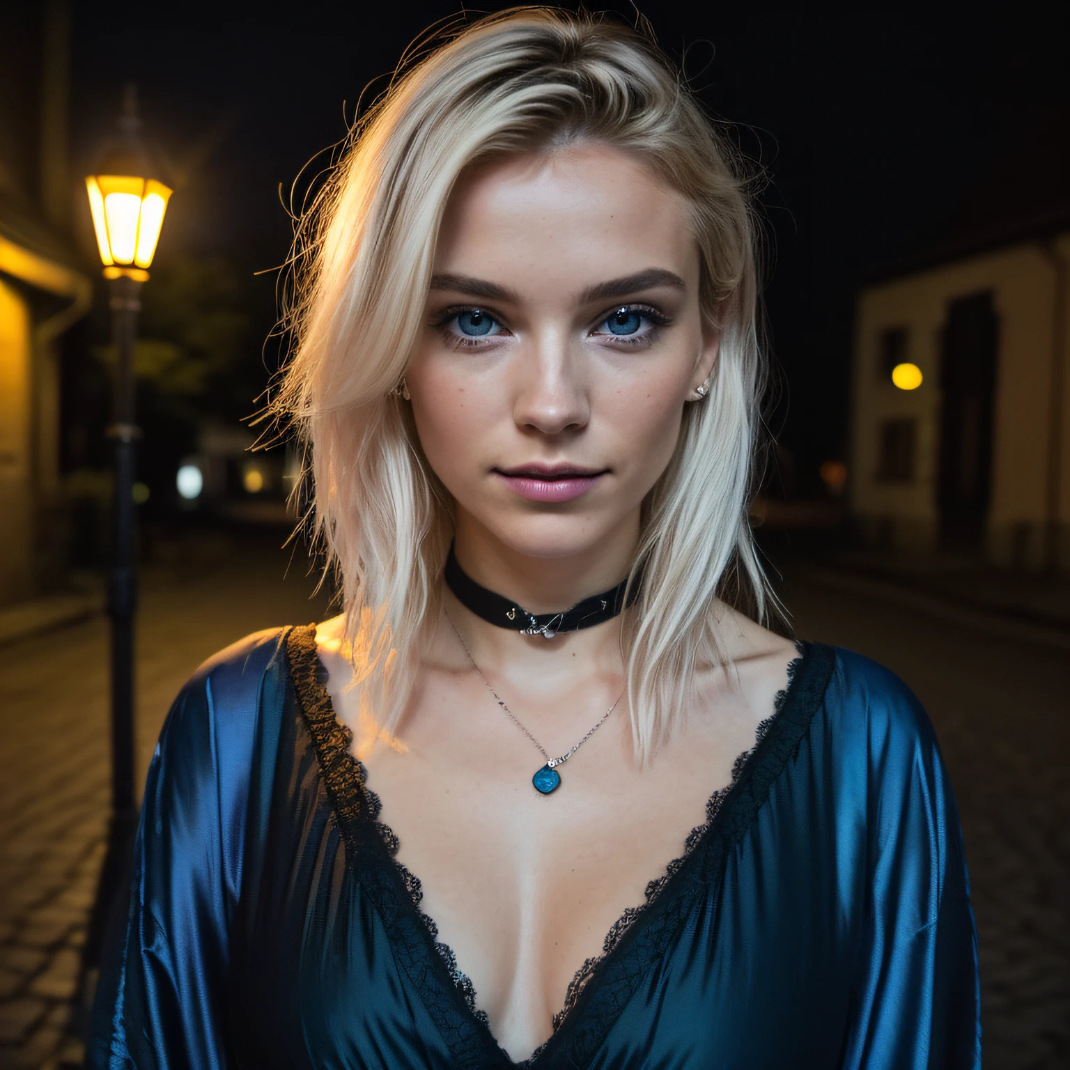 (Selfie, Vue de dessus: 1.4), (Right half of the body: 1.4), RAW UHD portrait photo of a 24-year-old blonde (Femme aux yeux bleu marin ) marcher dans une ruelle sombre, gros seins,, Ville la nuit, (jupe), (neckline), specifics (Textures! , cheveux! , Briller, Couleur!! , disadvantages: 1.1), Bright eyes with lots of detail (looking at the camera), SLR lighting, Reflex, Ultra-quality, re sharpness, profondeur de champ, grain du film (centre), Fujifilm XT3, Limpide, Centre du cadre, beau visage, mise au point nette, street lamp, neon lighting, Bokeh (dimly lit), Nuit, (Ciel nocturne), detailed skin pores, peau grasse, coup de soleil, intricate eye details, corps entier, gros seins