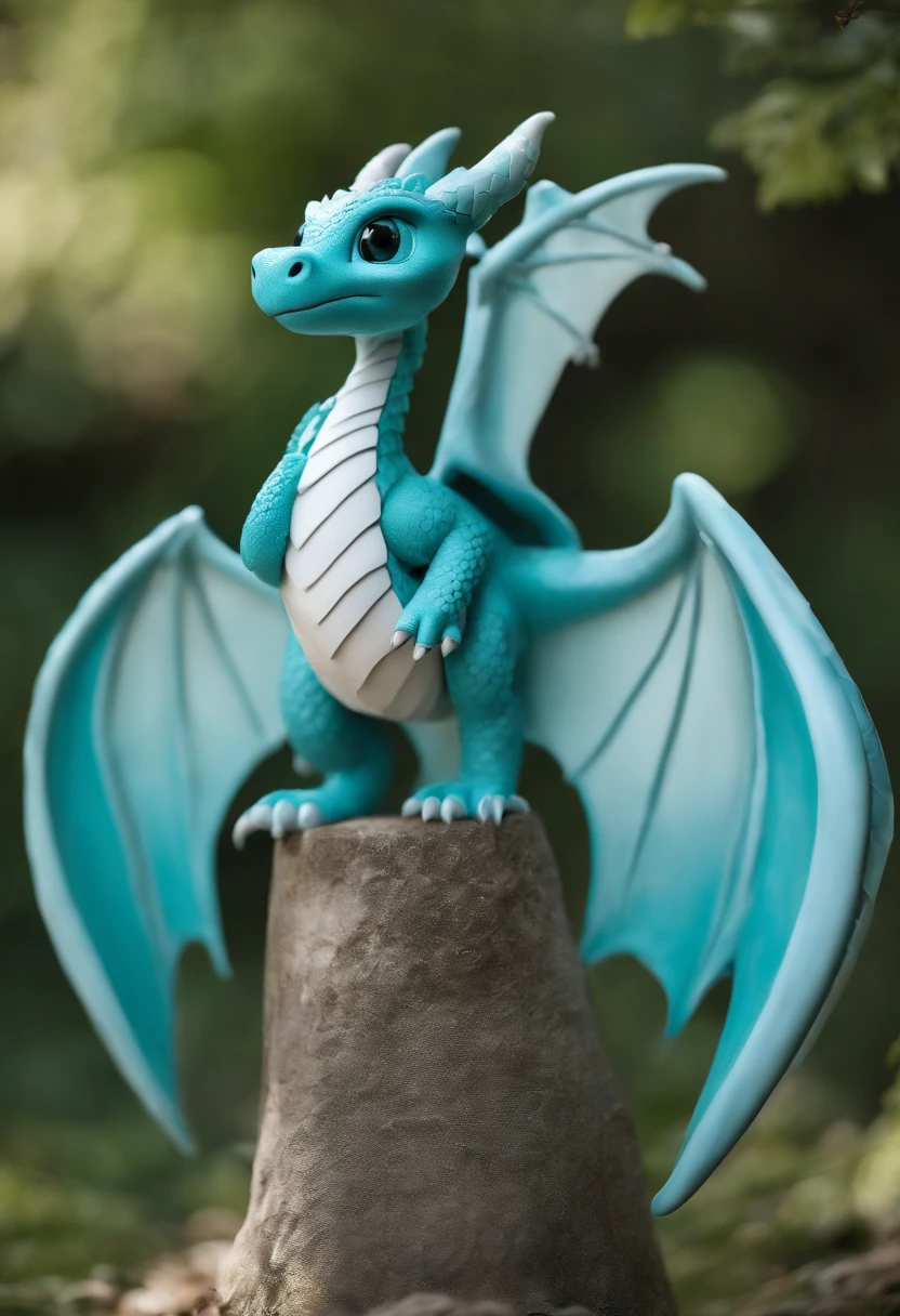 Cute turquoise dragon with stunning wings, in 3D. Style: Inspired by the dragons from "How to Train Your Dragon" with a Kawaii anime twist. Lighting: Soft overhead light for a magical glow. Colors: Shades of turquoise and sky blue, accented with silver. Composition: Use a Canon EOS 5D Mark IV DSLR camera, EF 50mm f/1.8 STM lens, 30.4-megapixel resolution, ISO 100, shutter speed 1/125. --ar 16:9 --v 5.1 --style raw --q 2 --s 750
