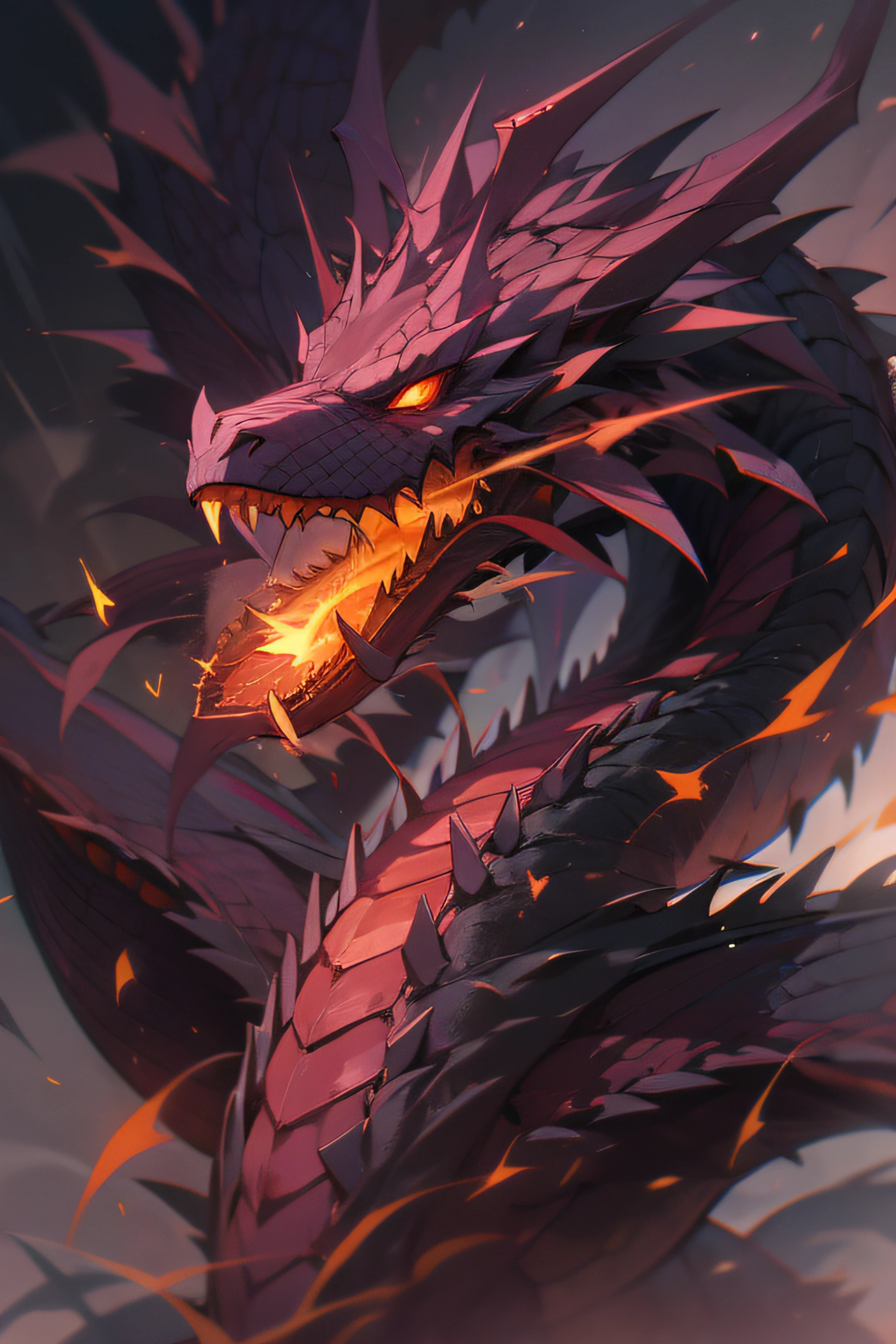 extremely detailed 1handed sword made of light red dragon scales
