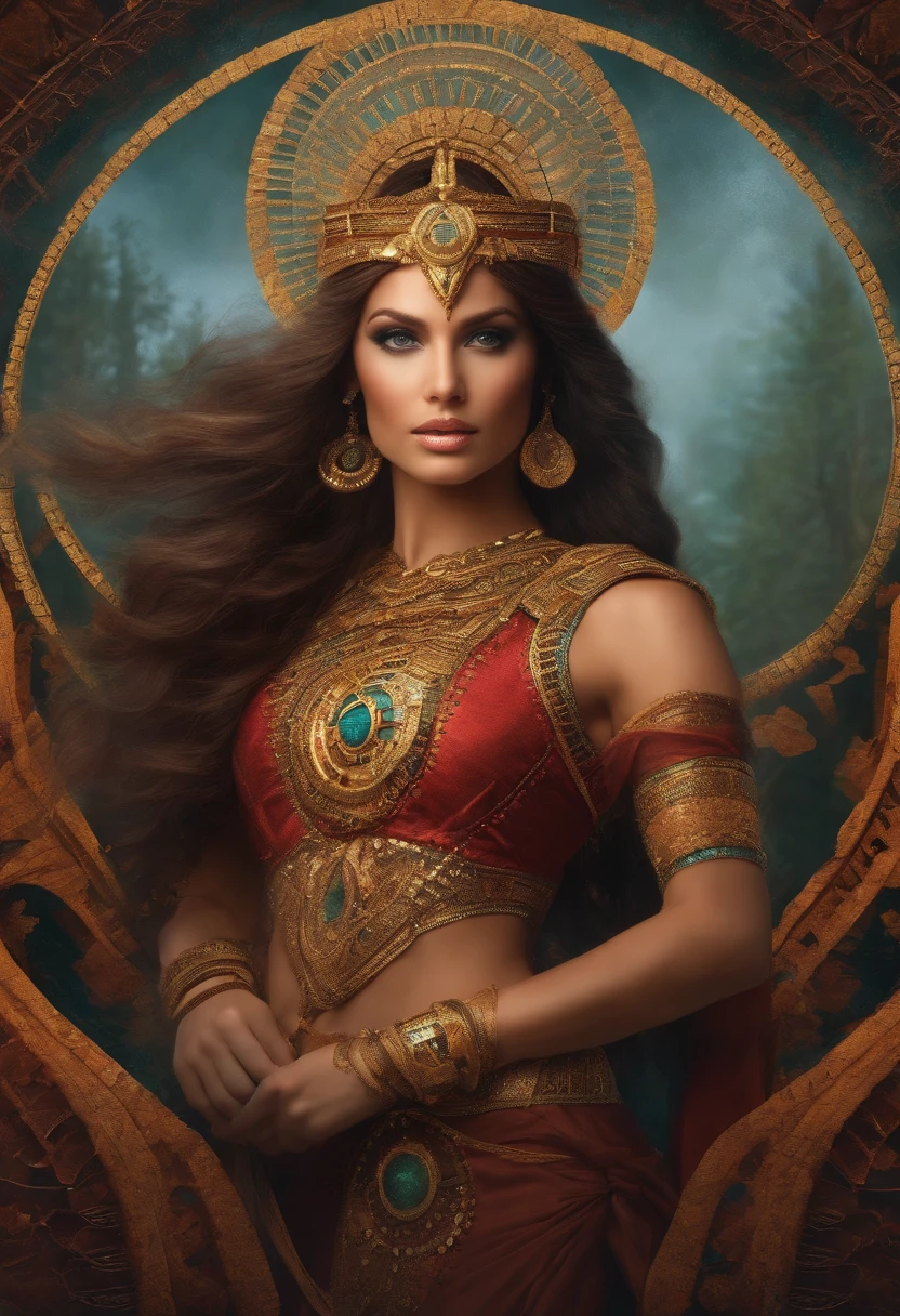 Warrior princess Fibonacci sequence optical illusion