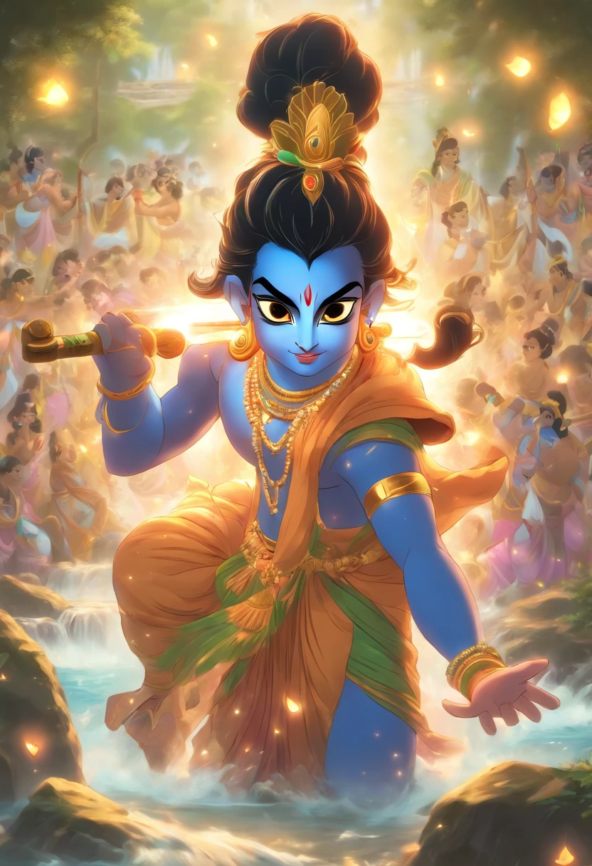 Lord Krishna when he born in prison