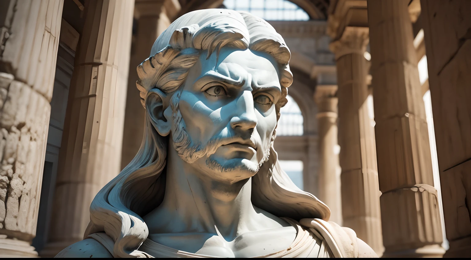 Epictetus Sculpture Pointing to His Unshakeable Mindset against Offenses

(best quality,4k,8k,highres,masterpiece:1.2),ultra-detailed,(realistic,photorealistic,photo-realistic:1.37),sculpture [Epictetus],detailed facial expression,determined gaze,muscular physique,stoic philosopher,{bronze statue,marble sculpture},garden setting,ancient Greek attire,pointing finger gesture,resolute posture,serene background,accurately carved features,intense focus,graceful lines,sophisticated craftsmanship,symbolic representation of resilience,{unyielding mindset,undisturbed composure},inspiring presence,profound philosophical wisdom,quiet strength,solemn expression,thought-provoking artwork,important historical figure,classic masterpiece,color palette:neutral tones,subtle lighting effects,subdued highlights and shadows,sculptural excellence,monumental artwork,deep reflections,immortalizing a philosophy,stringent discipline,mental resilience against adversity