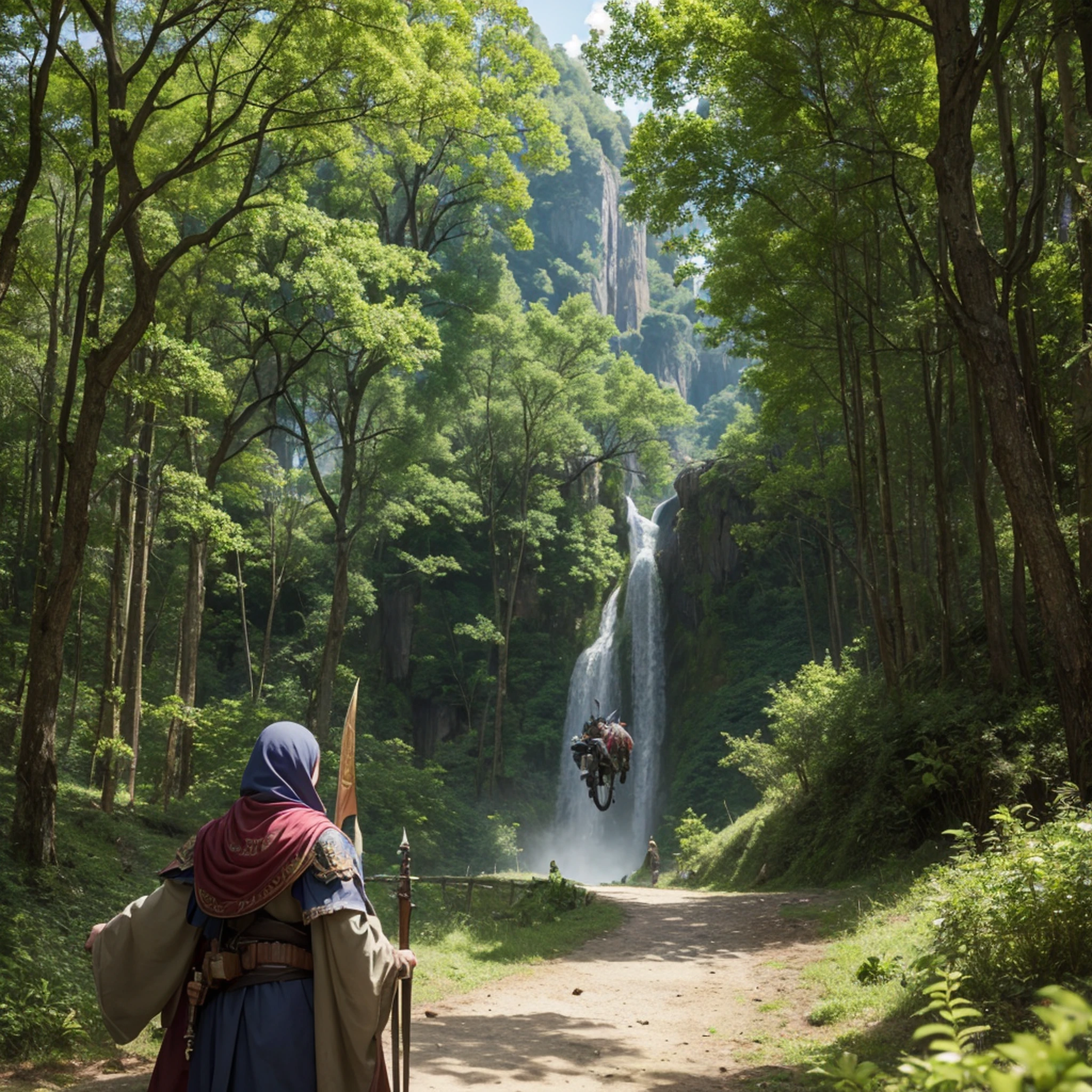 (melhor qualidade,4k,8k,Altas,master part:1.2),ultra-detalhado,(Realistic,fotorrealista,photo-realistic:1.37),monster hunter,atmosfera de pressentimento,sombras escuras,agourento,criaturas monstruosas,Hunter equipment,nevoeiro misterioso,Detailed forest scenario,floresta sinistra,beleza assombrosa,noite de luar,sons assustadores da floresta,Magias,vivid colors,Encontros perigosos,Escondendo-se nas sombras,Tesouros escondidos,Treacherous Paths,Medieval setting,confrontos violentos,menacing creatures,ATMOSFERA GLOOMY,ancient ruins,ruined stone walls;,twisting trees,Hunting Party,Adrenalina,monstros escondidos,rugidos aterrorizantes,menacing eyes,Fearless Heroes,Tense anticipation,armadilhas mortais,Fuga,luar estranho,batalha final,Heartbreaking moments,Liberando poderes,Monstrous Victory,unforgettable trip.