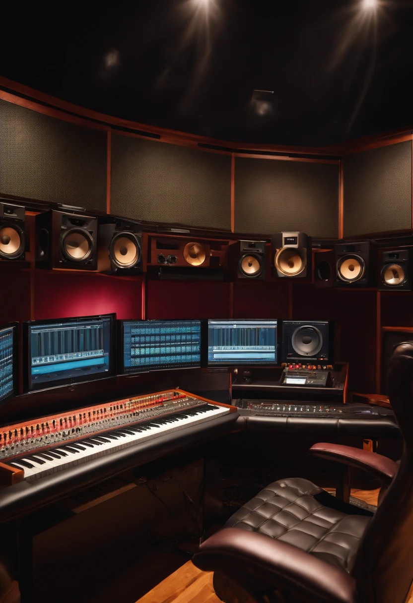 8k hyper realistic multimillion dollar recording studio