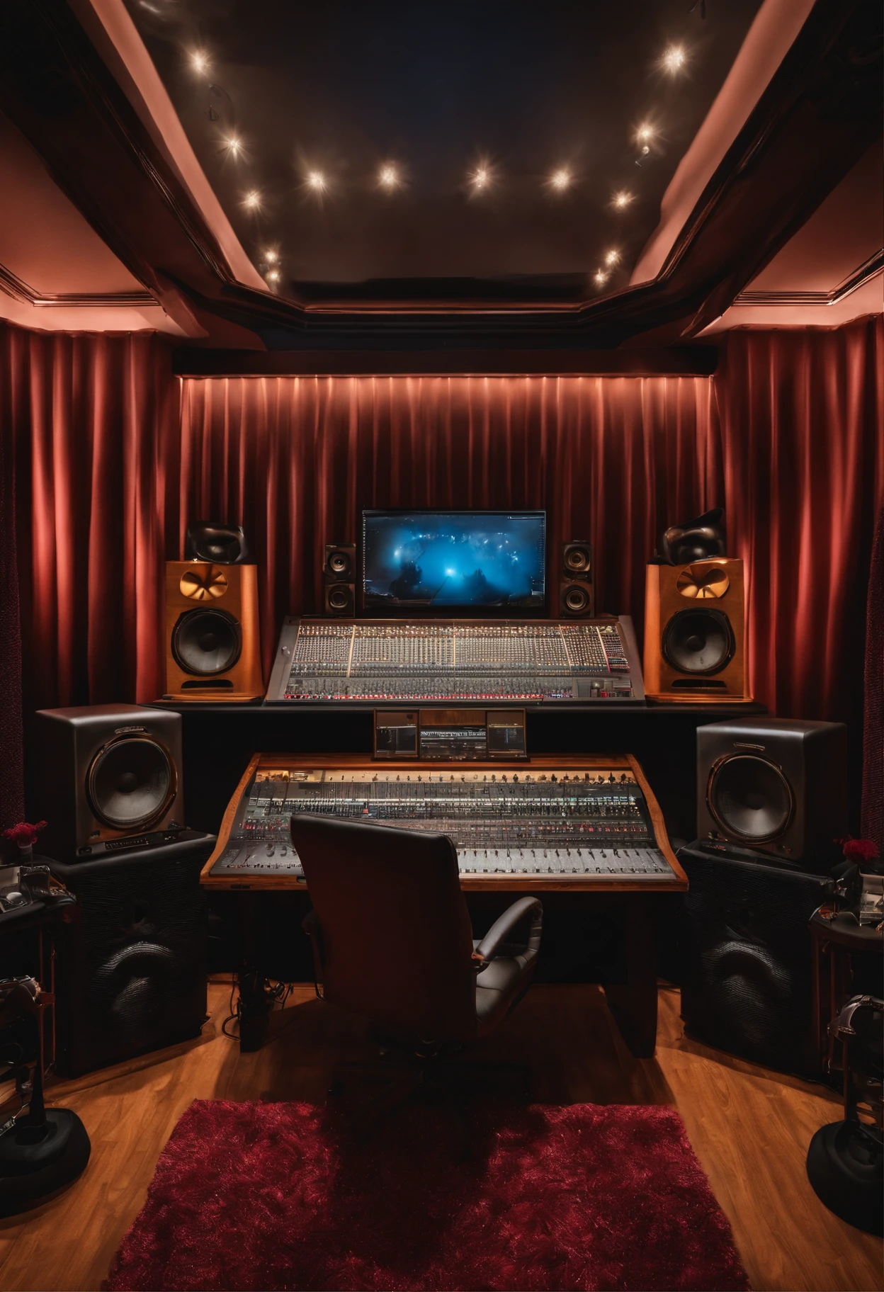 8k hyper realistic multimillion dollar recording studio