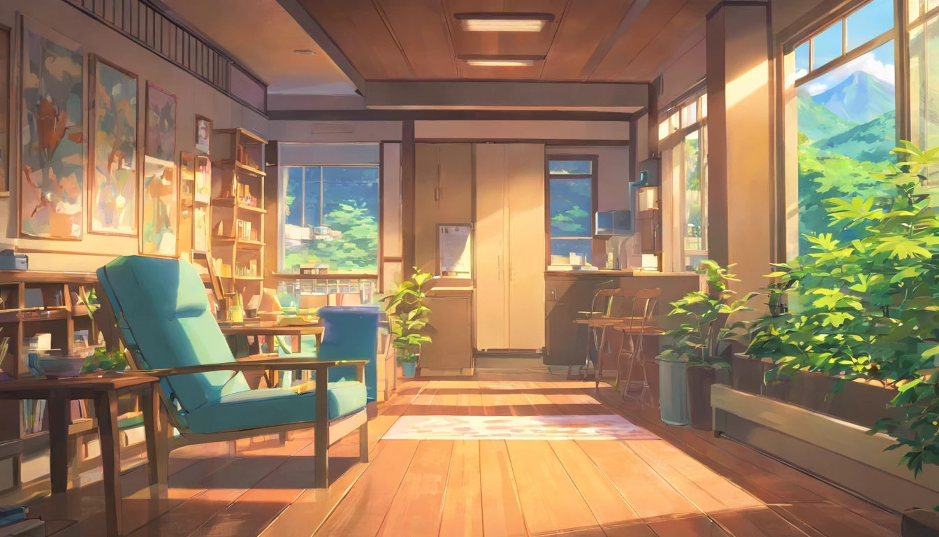 Cool Outdoor units a room sit a chair families Female in her 30s