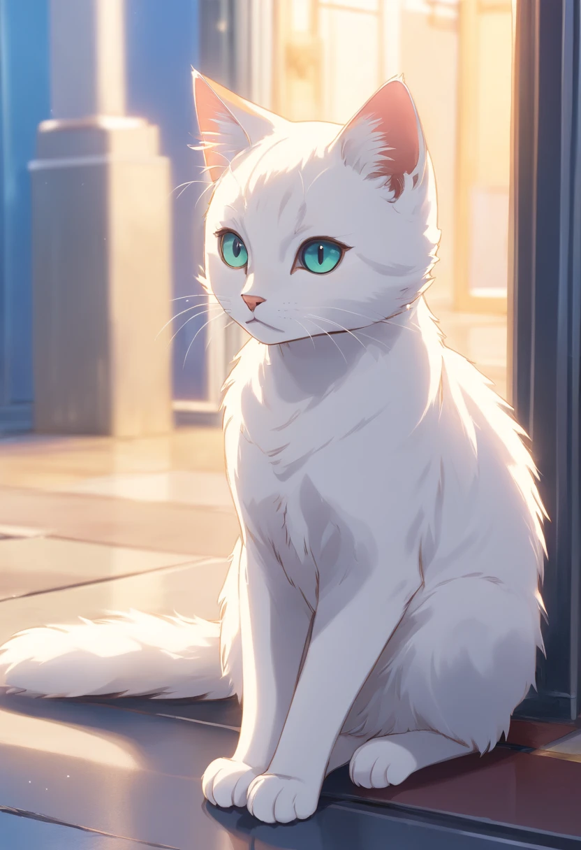 Create high-quality images of white kittens, short-hair, Cool and dignified posture, and standing. Employing advanced macro photography technology、Highlights the intricate details of the cat's intricate fur、Capture classic cat poses. Place the camera at the cat's eye level, Our goal is to:、It is to establish an intimate connection between the viewer and the subject. increase the texture and contours of the cat's body,, Improve your lighting. Catch a cat in a relaxed way, A balanced posture that shows your flexibility and elegance, Take advantage of natural moments of movement、Tries to improve the clarity of the image. This will result in a cute, Detailed digital art of cute and standing anime kittens, Realistic anime-style visuals, Suitable for 4K anime art wallpapers.