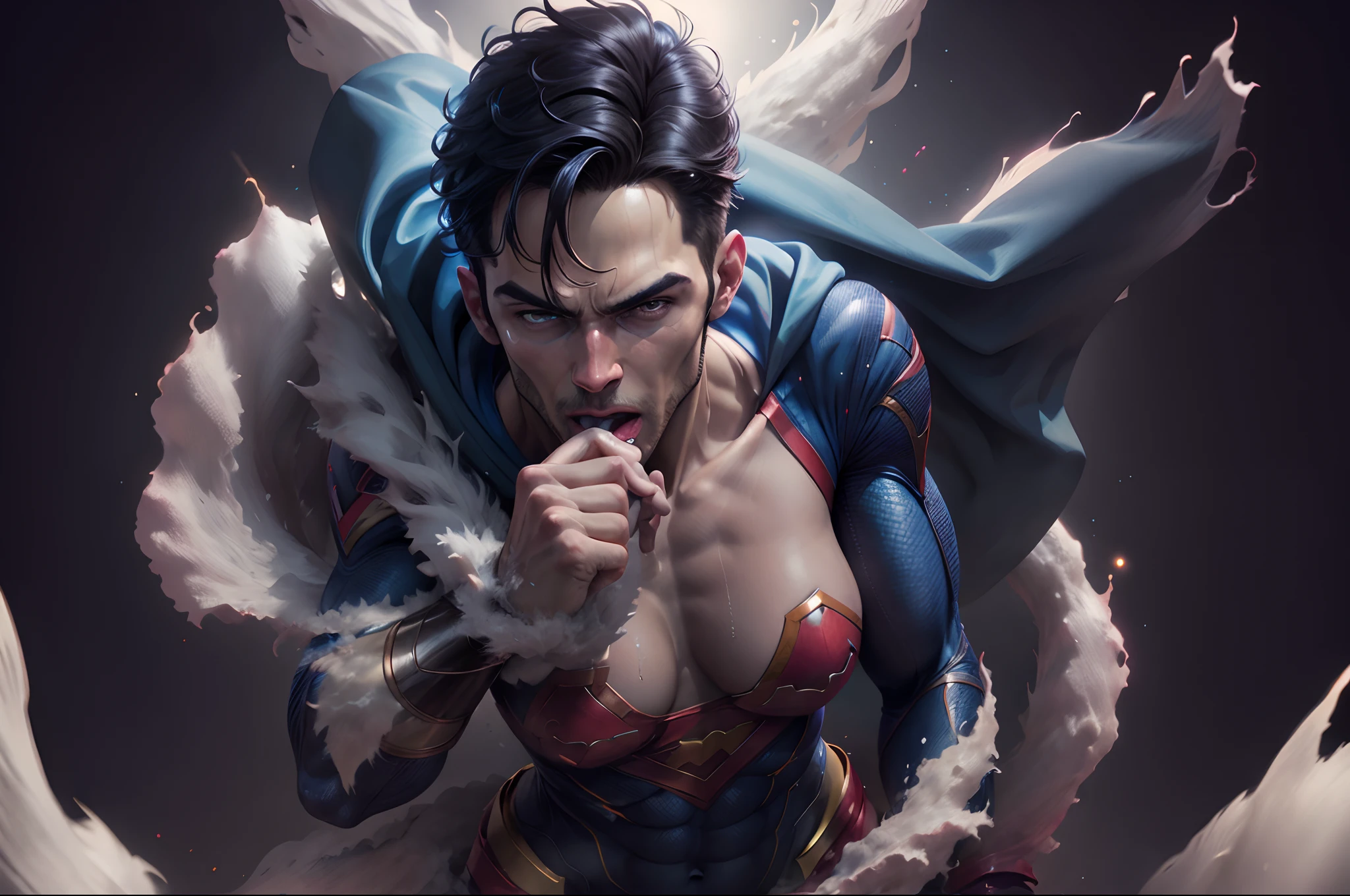 Super man comendo o cu da mulher maravilha