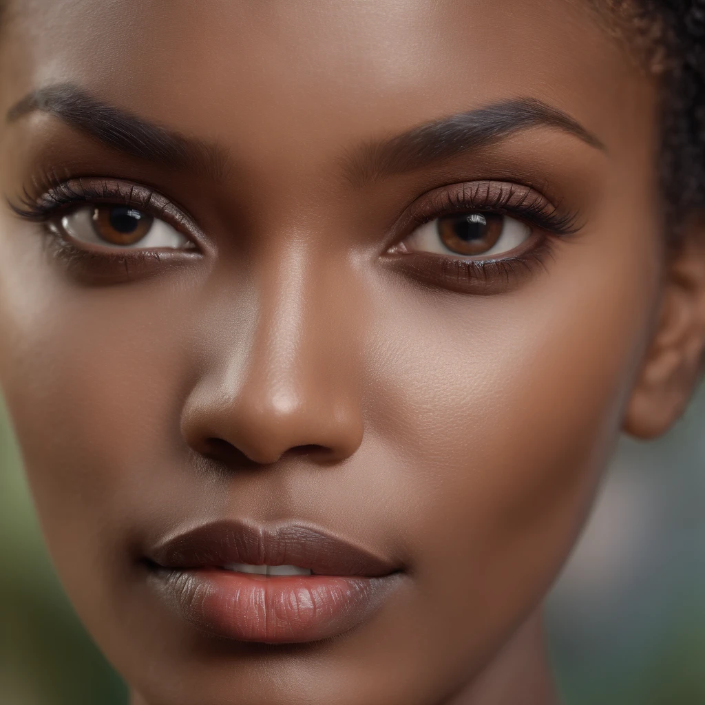 Black woman, ebony woman, 25yearsold ,slight wrinkles, beautiful, Extremes and gaps, hyper photorealism, 8K, yes, hyper photorealism, coverage, (professional 3d render:1.3) (Realistic:1.3) most beautiful artwork photo in the world, Features soft and caring, Full body 8K unified rendering, action shot, skin pore, calm lighting, heavyshading, Detailed, Detailed face, (vibrant, photograph realistic, Realistic, Dramatic, Sharp focus, 8K), (Intricate:1.4), decadent, (Highly detailed:1.4), Digital painting, rendering by octane, art stations, concept-art, smooth, Sharp focus, illustration,