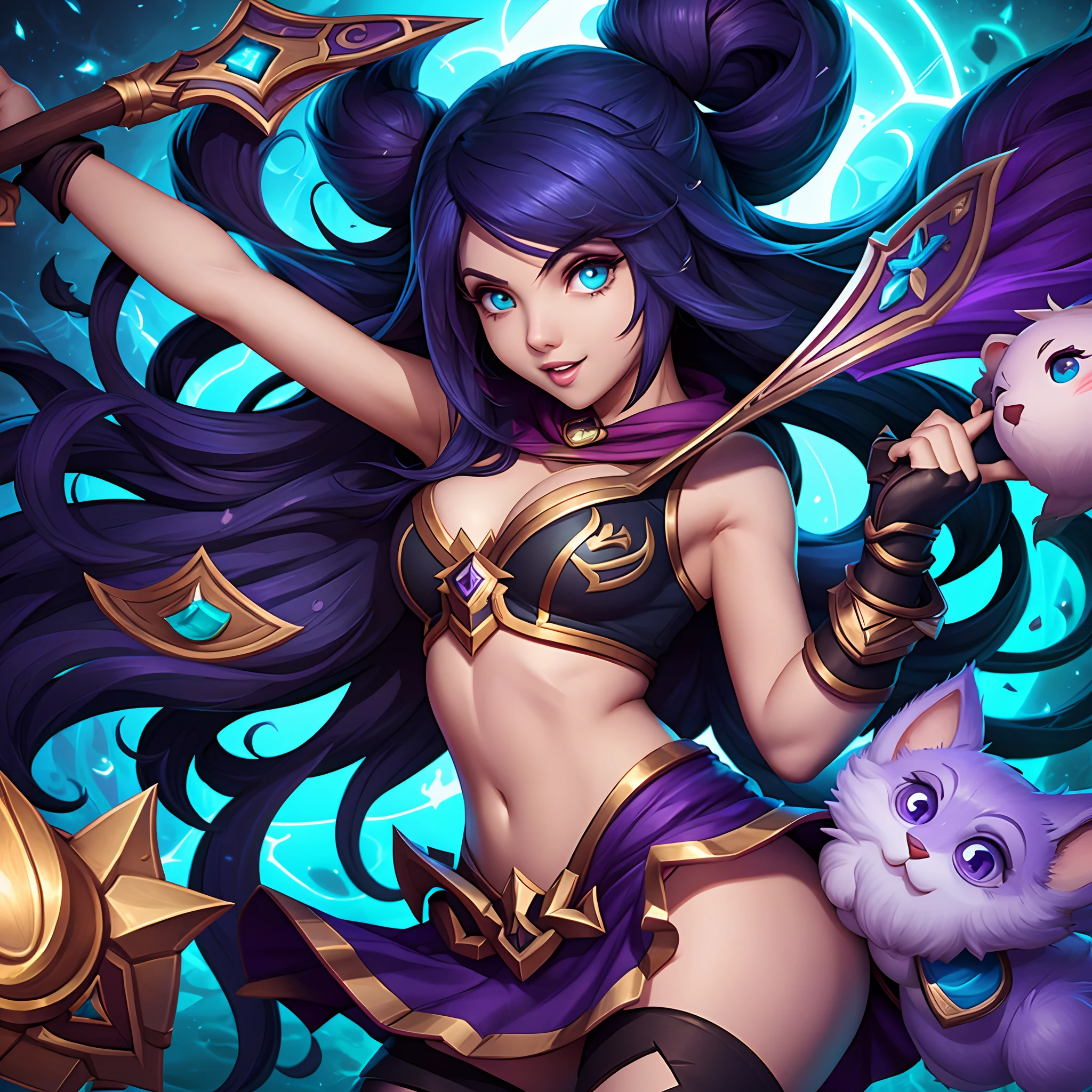 Lulu do league of legends no estilo turma da Monica