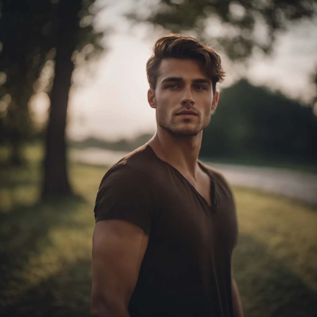 Portrait of a handsome young man