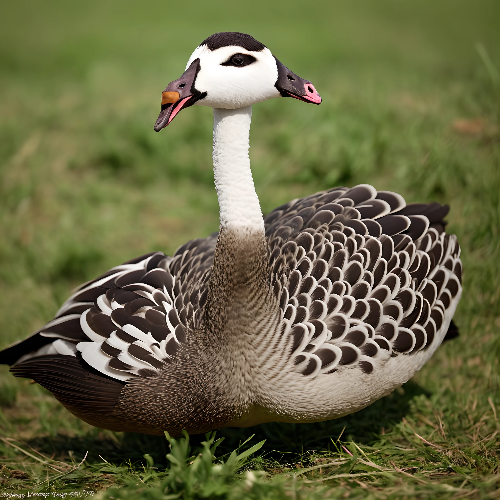 Fierce hissing goose