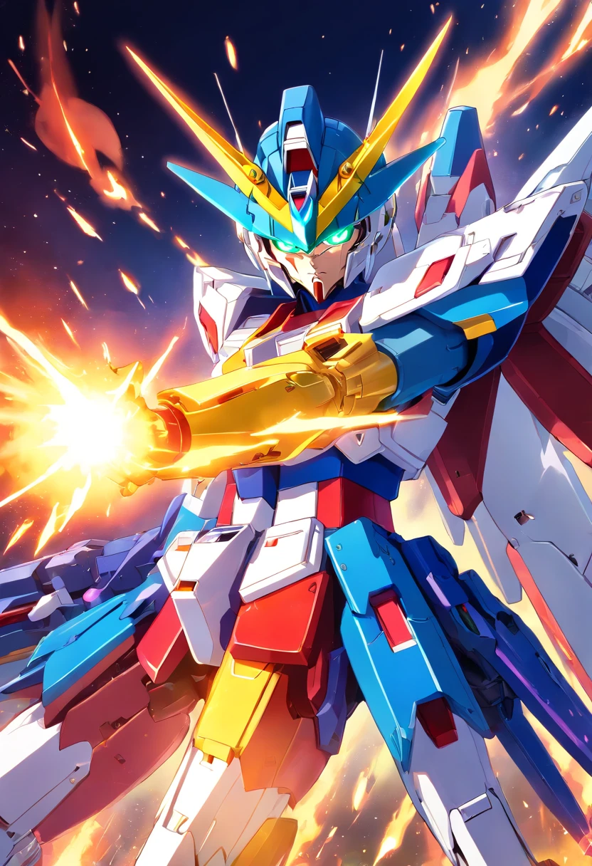 burning gundam shining, finger attack, finger blast