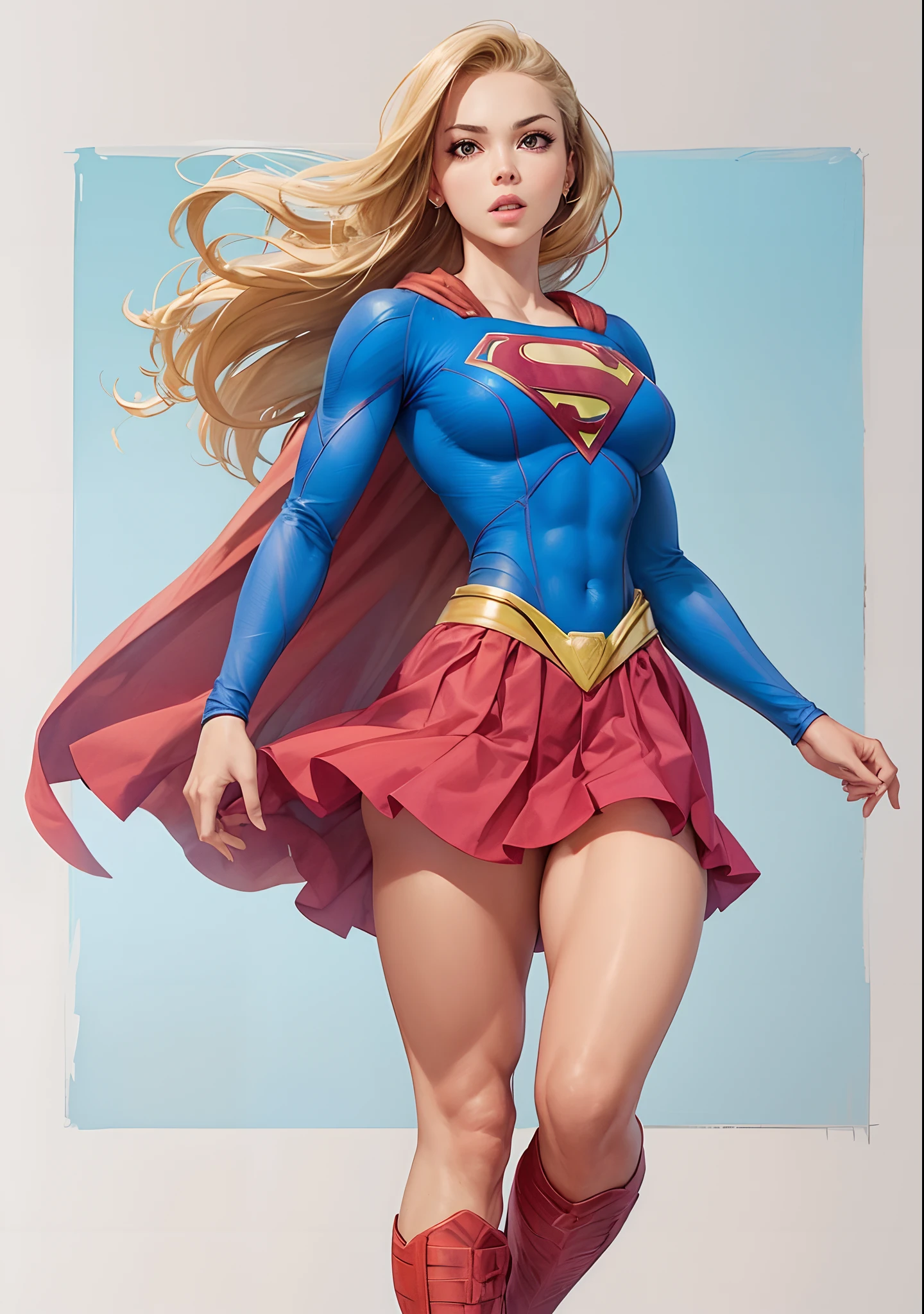 Supergirl, muito linda, extremamente sexy, bunda grande, Fitness, pernas grossas