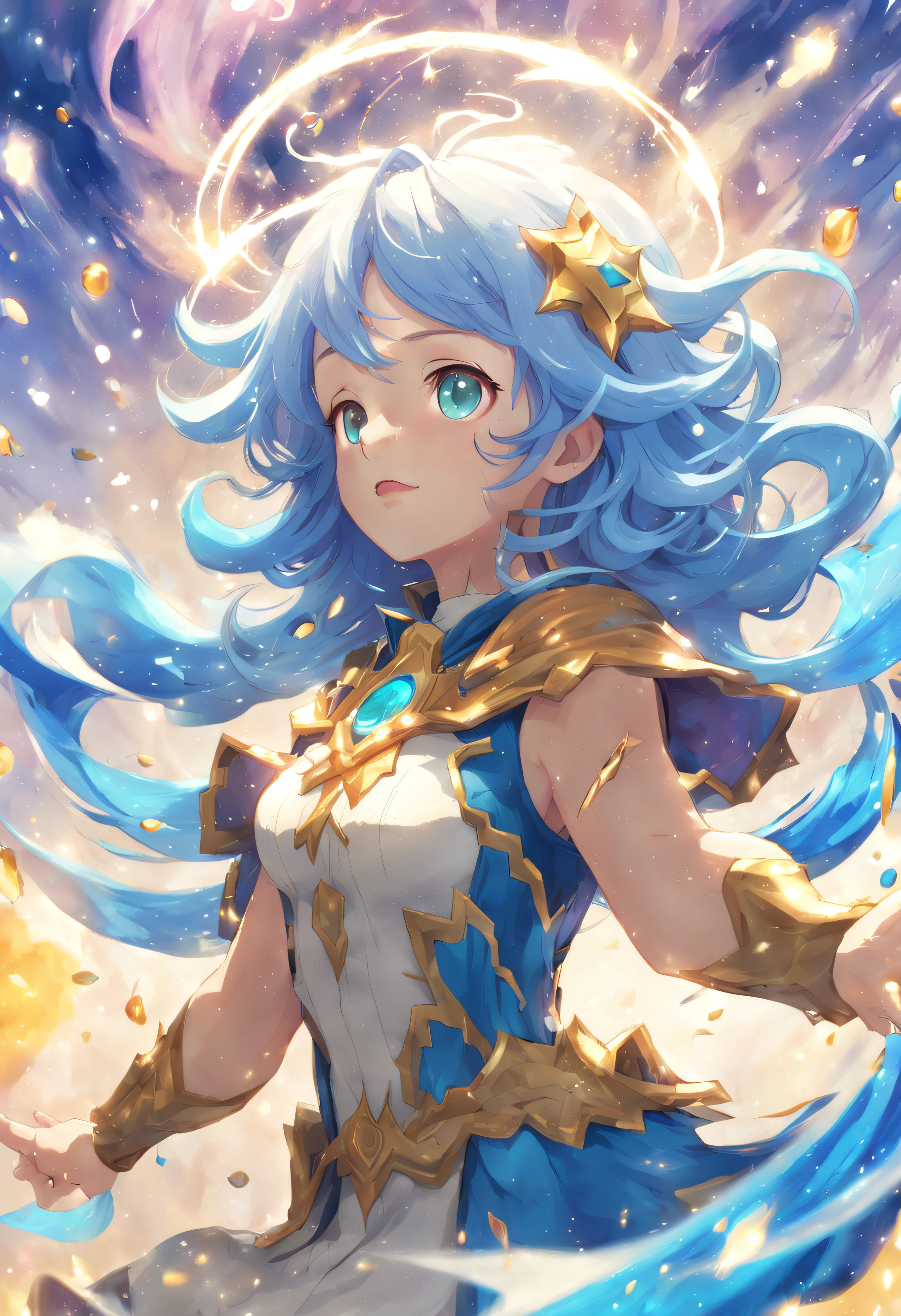 Obra maestra, La mejor calidad, Dream wave, aesthetic,1girl, Disparo de vaquero, Ciclomotor azul,(desvanecerse:1.1),(Cambio dimensional:1.2),(sagrado:1.25), (magica:1.25),(admirable:1.2), Bokeh (afilado:1.1), anime Lora:Dream wave_SDXL:1