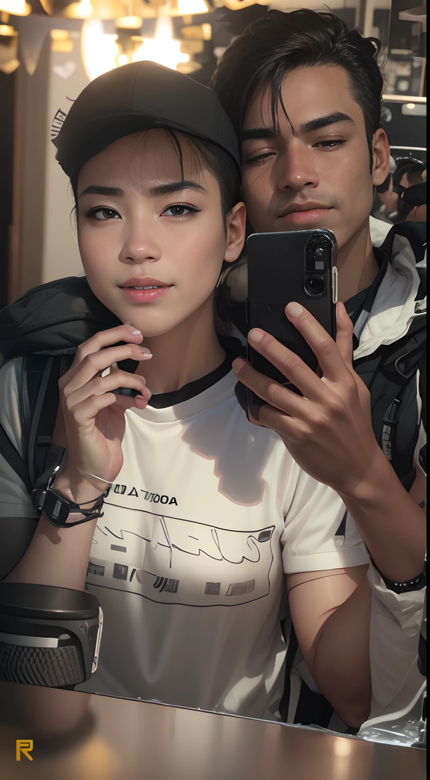 Nikon D90 ultra 4k quality, details smooth masterpiece real face' watch hand, change iPhone camera