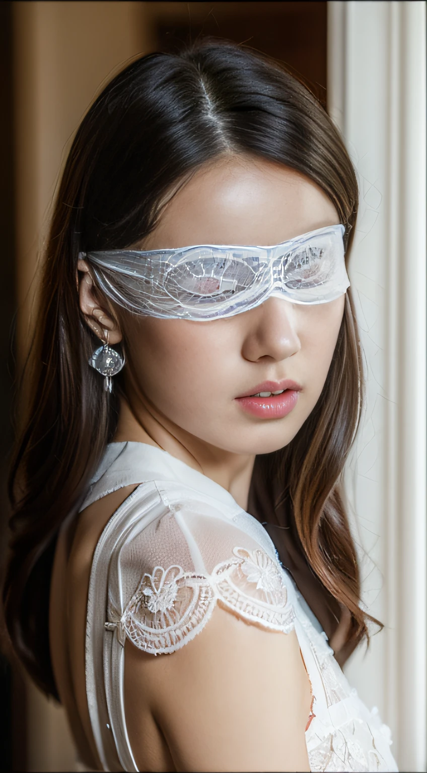 ,blindfolds,Hide your eyes with lace,（32K,very high res, high detailing, highly accurate, masutepiece、girl1,Lori：1.5）,Raw photo & realistic atmosphere,beautiful dark blue eyes,Detailed mouth,Glossy lips,Detailed eyebrows,Eyes drawn in detail with soft white skin that shines with every detail、Very beautiful eyes with azure eyes,Detailed lips、Very beautiful face,Very well-formed face、Lifelike face,shiny beautiful lips,Beautiful eyebrows,Infinite reality,Best design,（Insanely cute Japan 14-year-old Lolita fashion beautiful girl,Beautiful thighs,Ideal legs,Beautifully shaped breasts,Very cute beautiful girl,Little Girl：1.4）,Best Natural Makeup,Japanese ido,Korean Idols,Young sensual idol,Moist eyes,Beautiful eyes that sparkle,Beautiful butt,beauty legs,,camel's foot,：1.2),超A high resolution、The face of a masterpiece with high detail,Natural and realistic face,Back lighting,Pure eyes are too cute,Reality Live Action,（Earrings that look good in Lolita fashion,hair adornments,Katyusha：1.5）,Glossy nail art,Blonde medium permed hair：1.4）,（Lolita fashion with very beautiful embroidery in high definition,High Detail High Definition Beautiful Lace Lolita Fashion,White tights and micro mini skirt,Black forehead toe pumps,Lolita shoes,Colossal tits,Show full-body fashion,Beautiful girl squirming with baby face：1.6）,（blindfolds,Hide your eyes with lace,Lace Eye Mask,closing eye,Close your eyes completely：1.8）