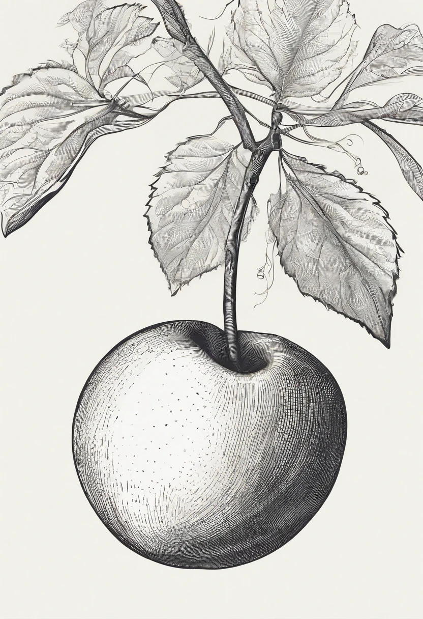 a plum with a face
