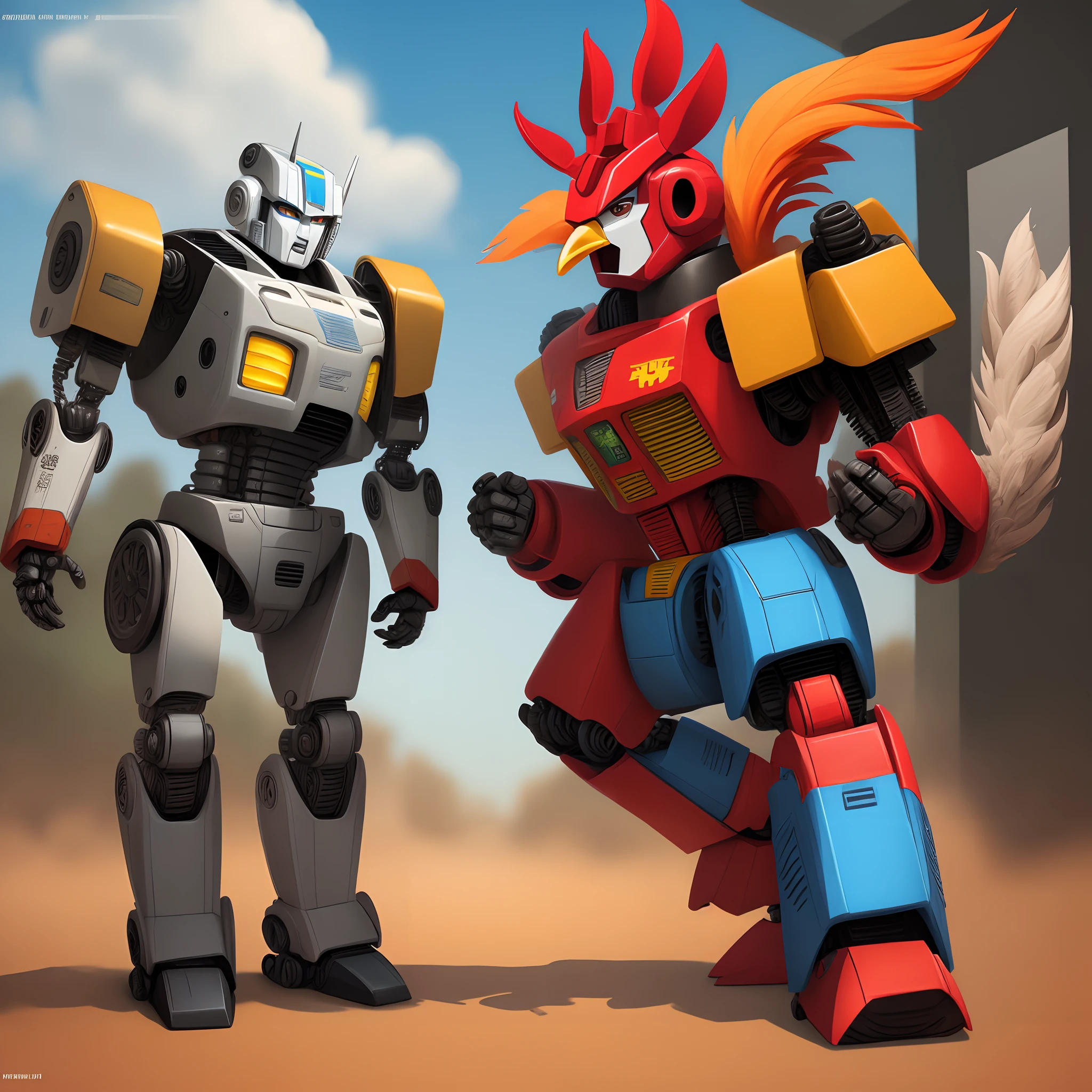 Robot rooster, transformers generation one art style