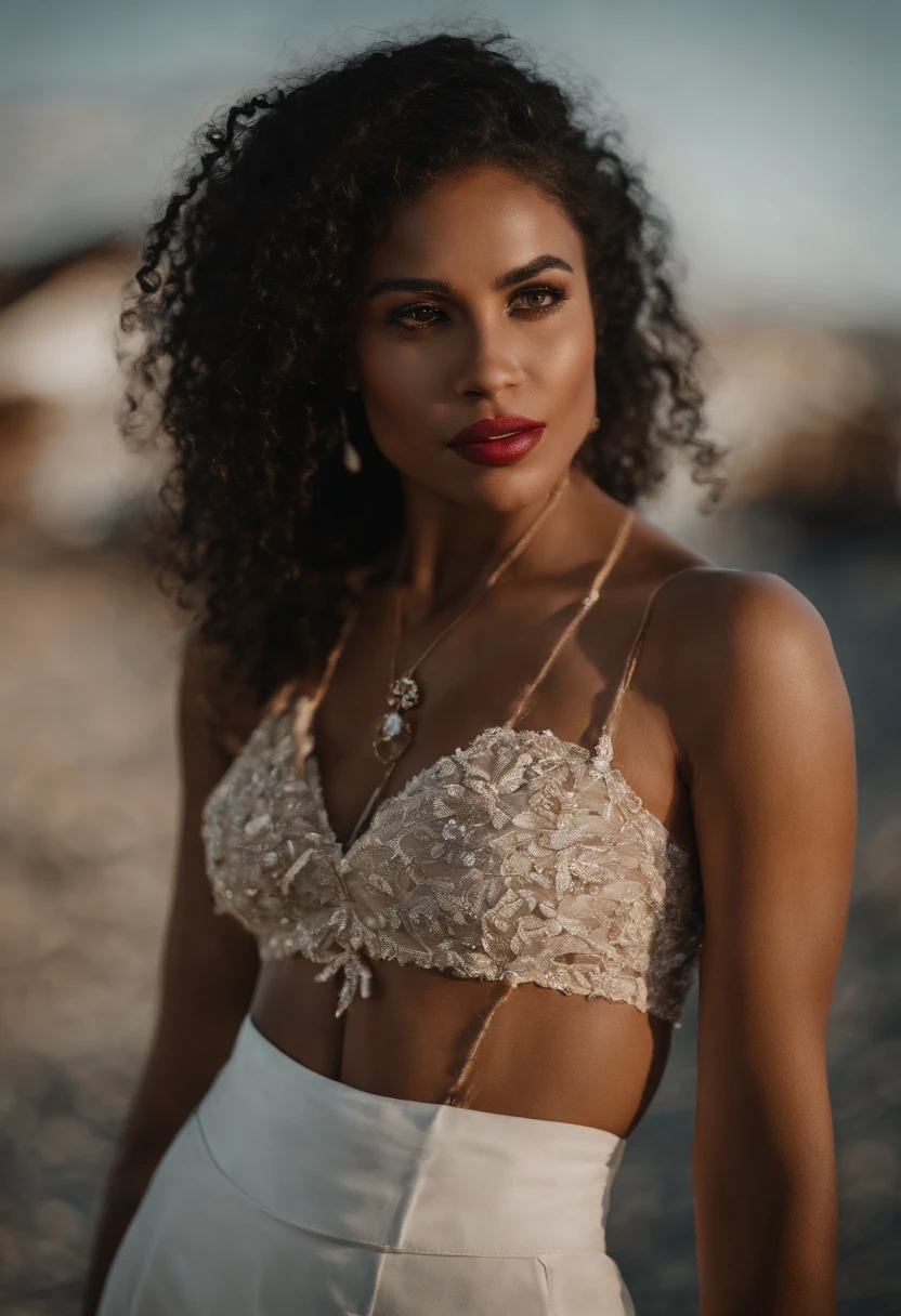 Chica negra desnudaa posando sexy tiene que tener las piernas abiertas sin ropa