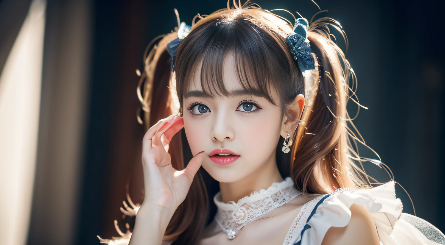1girl, huge breast, brown hair, brown eyes, high quality, ultra detailed, masterpiece, realistic