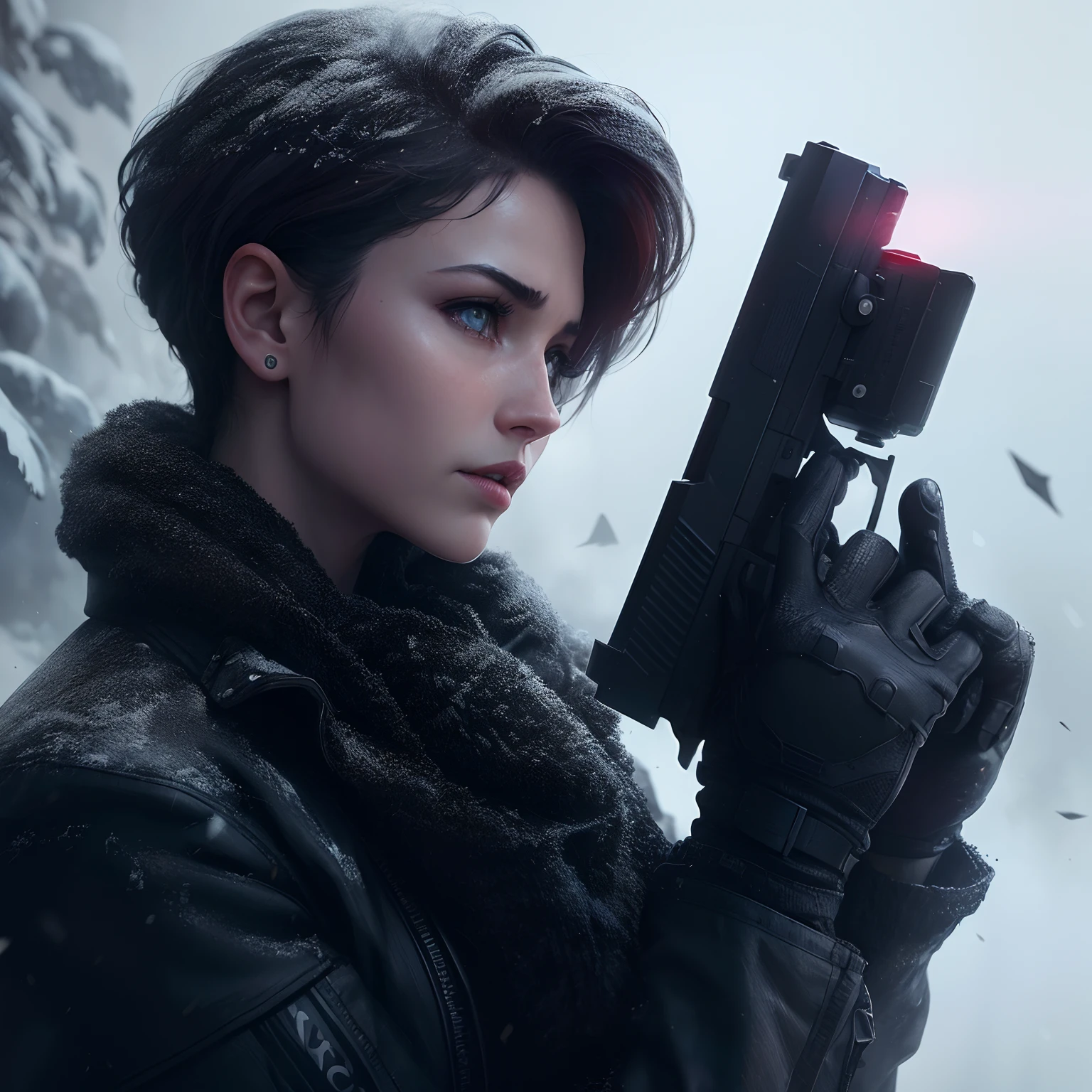 Cyberpunk aesthetics, action movie shot by Kon Satoshi, Very detailed lighting, Dramatic, trending digital art in Artstation 8k HD realistic detailed high definition, detalhado, textura da pele, hiper detalhado, textura de pele realista, melhor qualidade, Ultra alto nada, (fotorrealista: 1.4), alta resolução, detalhado, foto crua, sharp re, por Lee Jeffries Nikon D850 Film Fotografia de Stock 4 Kodak Portra 400 Camera F1.6 Lens Rich Colors Hyper Realistic Texture Dramatic Lighting UnrealEngine trend in ArtStation Cinestill 800