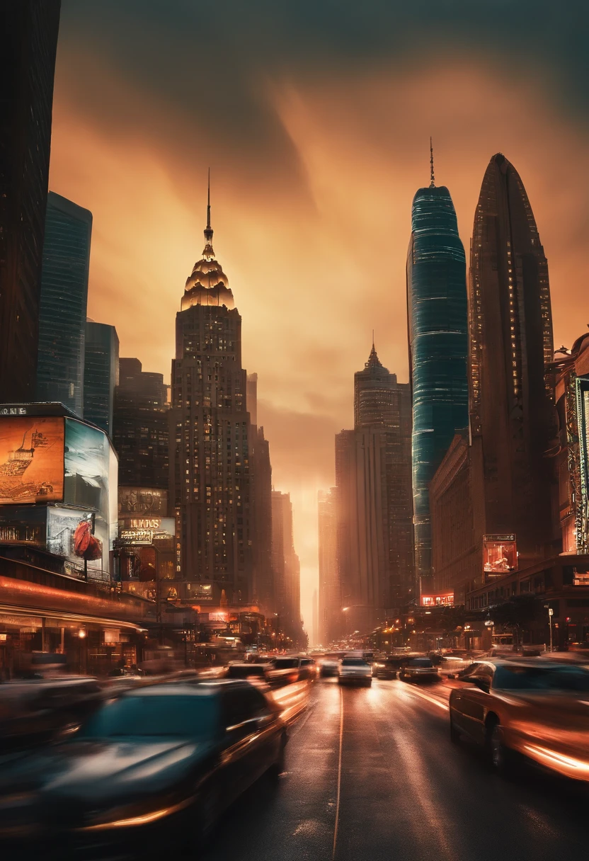The sight of a realistic urban cityscape is one filled with towering skyscrapers, bustling streets teeming with traffic, and the glow of neon lights illuminating the night. The sounds of motor vehicles, honking horns, and the hustle and bustle of activities create a vibrant and lively atmosphere within the city. People hurry about with their individual purposes, from work to leisure, striking a balance between productivity and entertainment. Not only that, but the city also boasts cultural diversity reflected in a variety of restaurants, shops, and social events. All these elements come together to paint a realistic picture of life in a modern and dynamic urban metropolis.