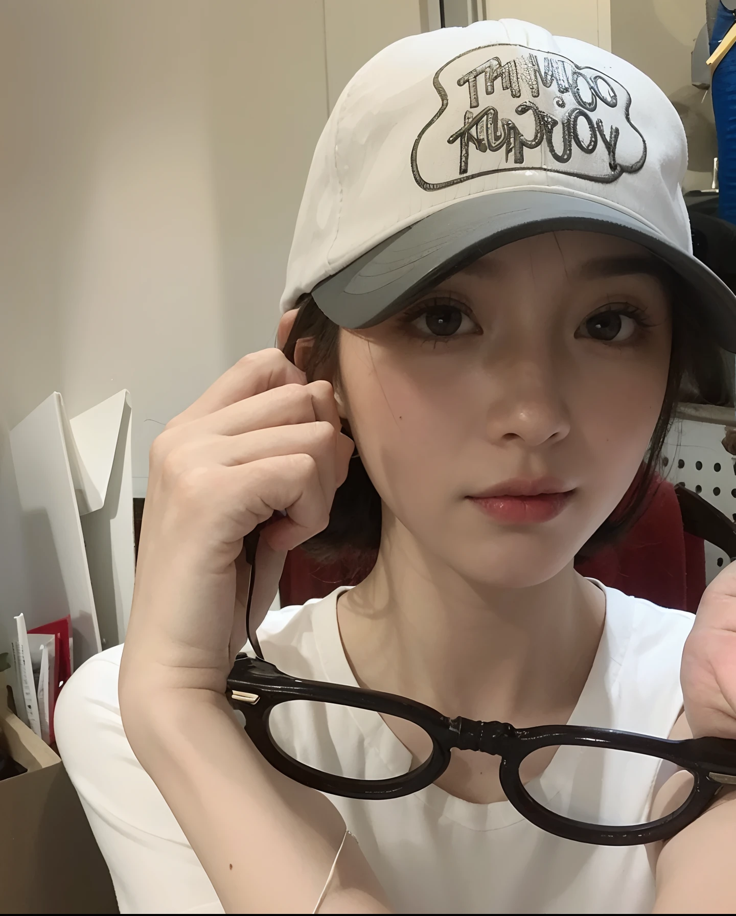 Mulher morena com cabelo comprido posando para uma selfie em uma camisa preta, rosto perfeito ), rosto extremamente bonito, natural soft pale skin, foto retrato suave 8 k, pale glowing skin, soft flawless pale skin, belo rosto delicado, cara muito bonita, lindo rosto delicado, namorada russa, with pale skin, bonito rosto fino, belo rosto redondo, menina bonito-fino-cara, olhos bonitos e detalhados