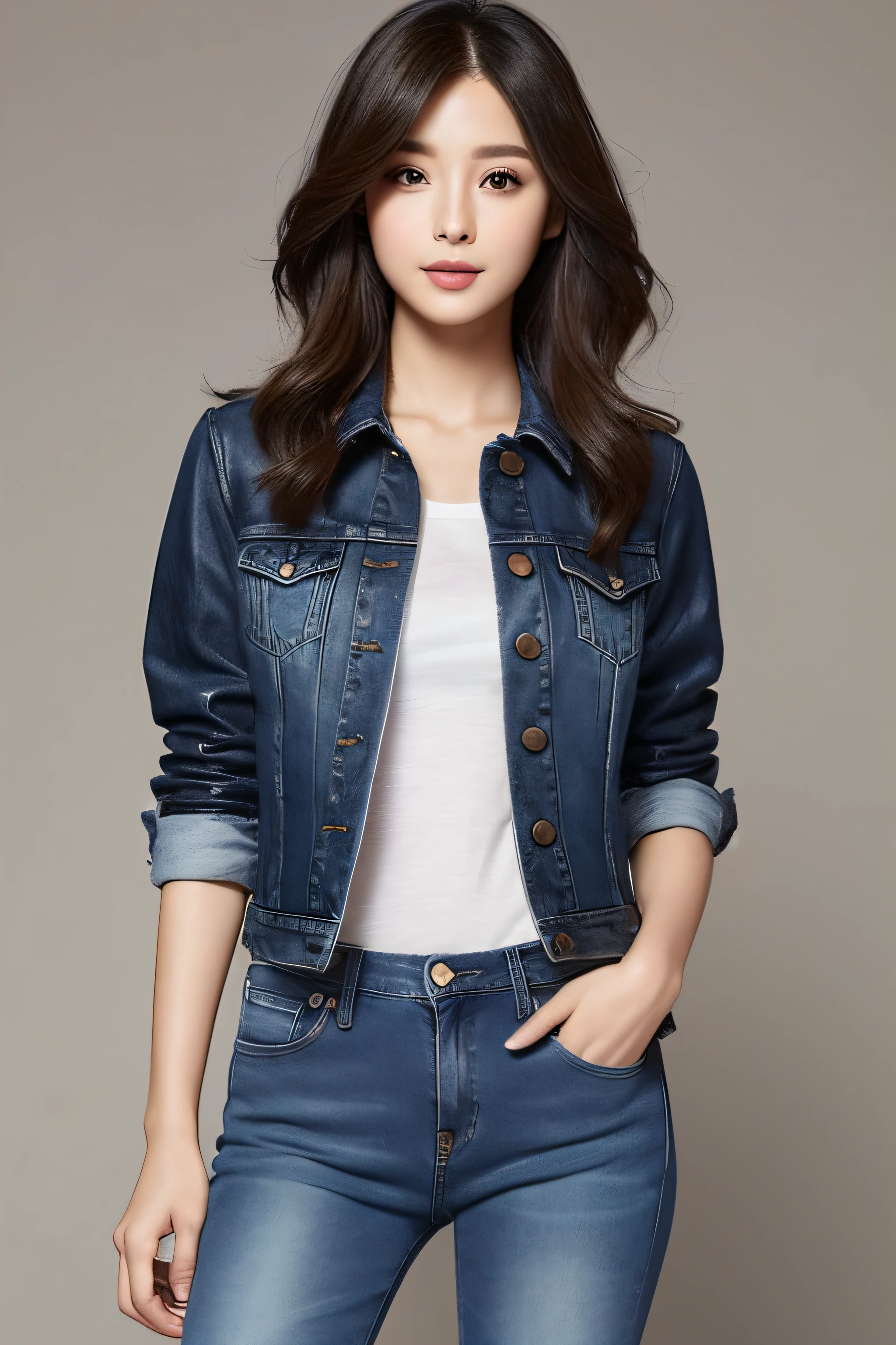 hairstyle on: Long
eye: Big single eyes
skin: deep olive skin
Height and system: Height 165 cm and slim figure
Dress: Modern and casual fashion style。Prefer jeans and a simple t-shirt、Occasionally wear a leather jacket。