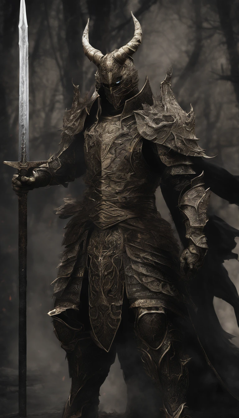 warrior, concept-art, author：Kishiganku, Fantasy art, Zen temple background, clean render, a horned, Wear a suit of armor, Detailed bushido form smoke, helmet of a forgotten deity, character is standing, 8k Realistic, in game render, detailed face background detail, Art station front page, taur, Pseudo-medieval fantasy, A deity wearing koi armor, detailed bronze armor, Bronze armor, golden etched armor, gold obsidian armor, Light gold armor, Gorgeous filigree armor, A demonic warrior, Gorgeous armor full of thorns, Intricate assasin armor, Intricate metal armor, powerful warrior, Dressed in gorgeous gold armor，Decorated with intricate patterns, The helmet has a large crown and two horns,Glowing red eyes， Everything is in the dark, The smoky background hints at the battle scene, Add an ominous aura to his character，The Demon's Giant Demon Wings，submission, Full body shot.