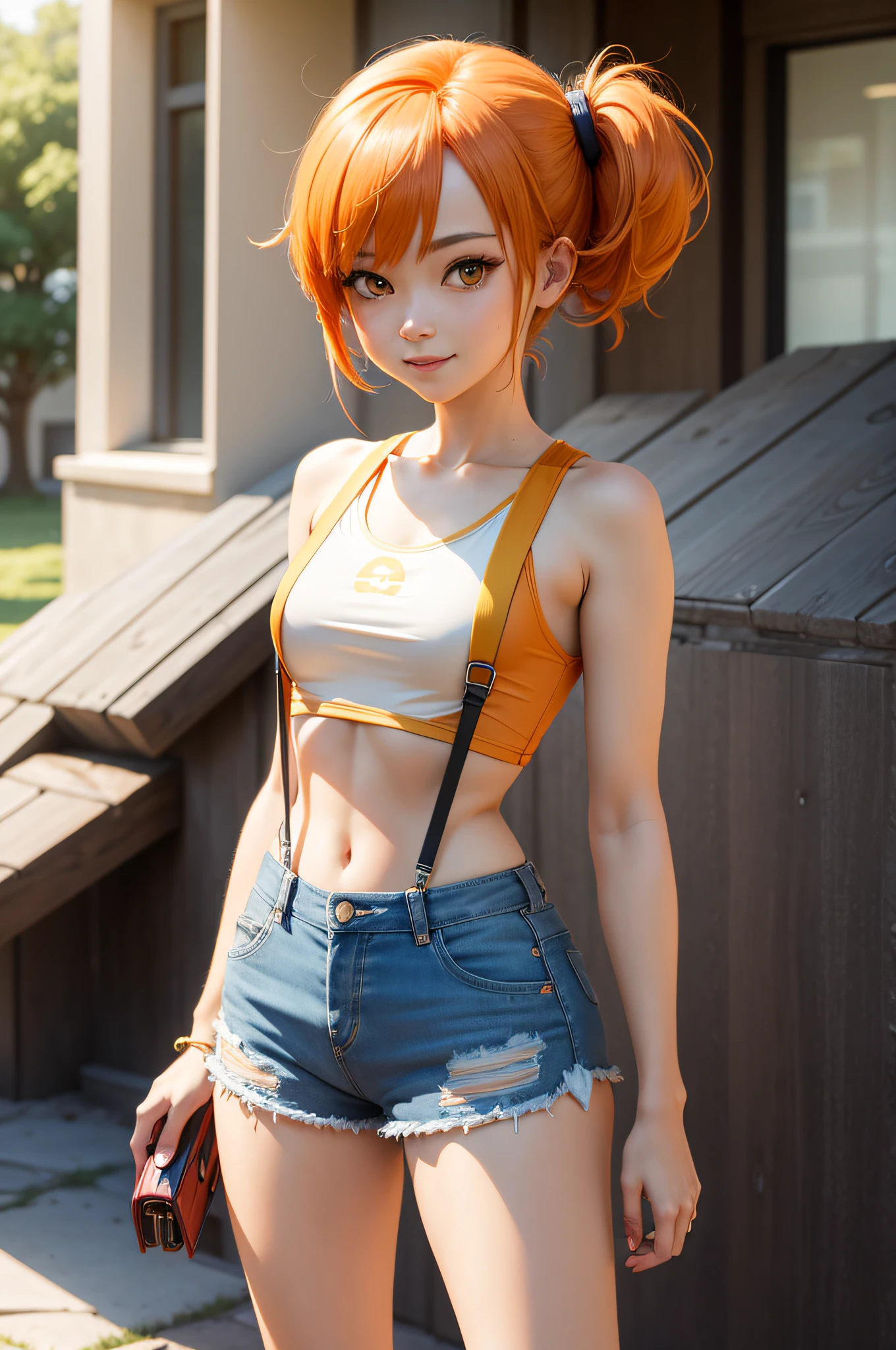 An anime style chichona girl