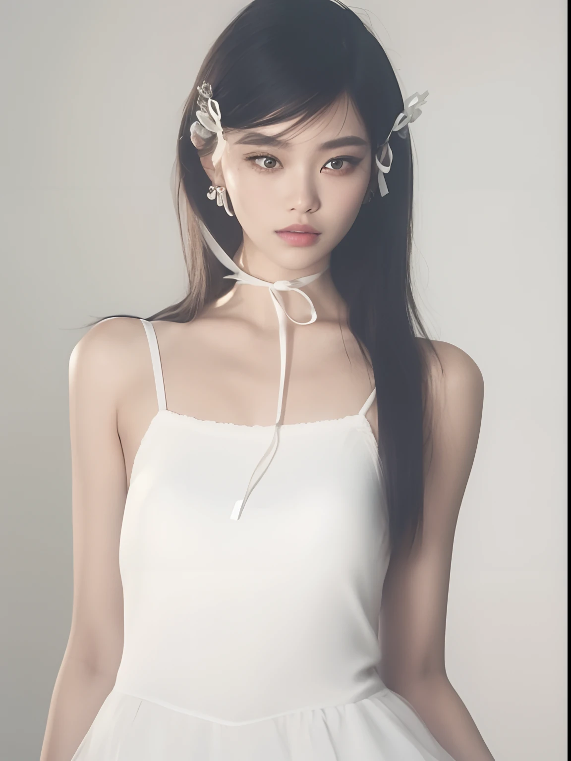 Mulher com cabelos longos e camisa branca posando para uma foto, 18 anos, 1 6 anos, 19-year-old girl, 2 Modelo feminina de 4 anos, com cabelos longos, Asian girl, Lalisa Manobal, Beautiful Asian girl, Asian girl with long hair, Anna Nikonova aka Newmilky, 21 anos