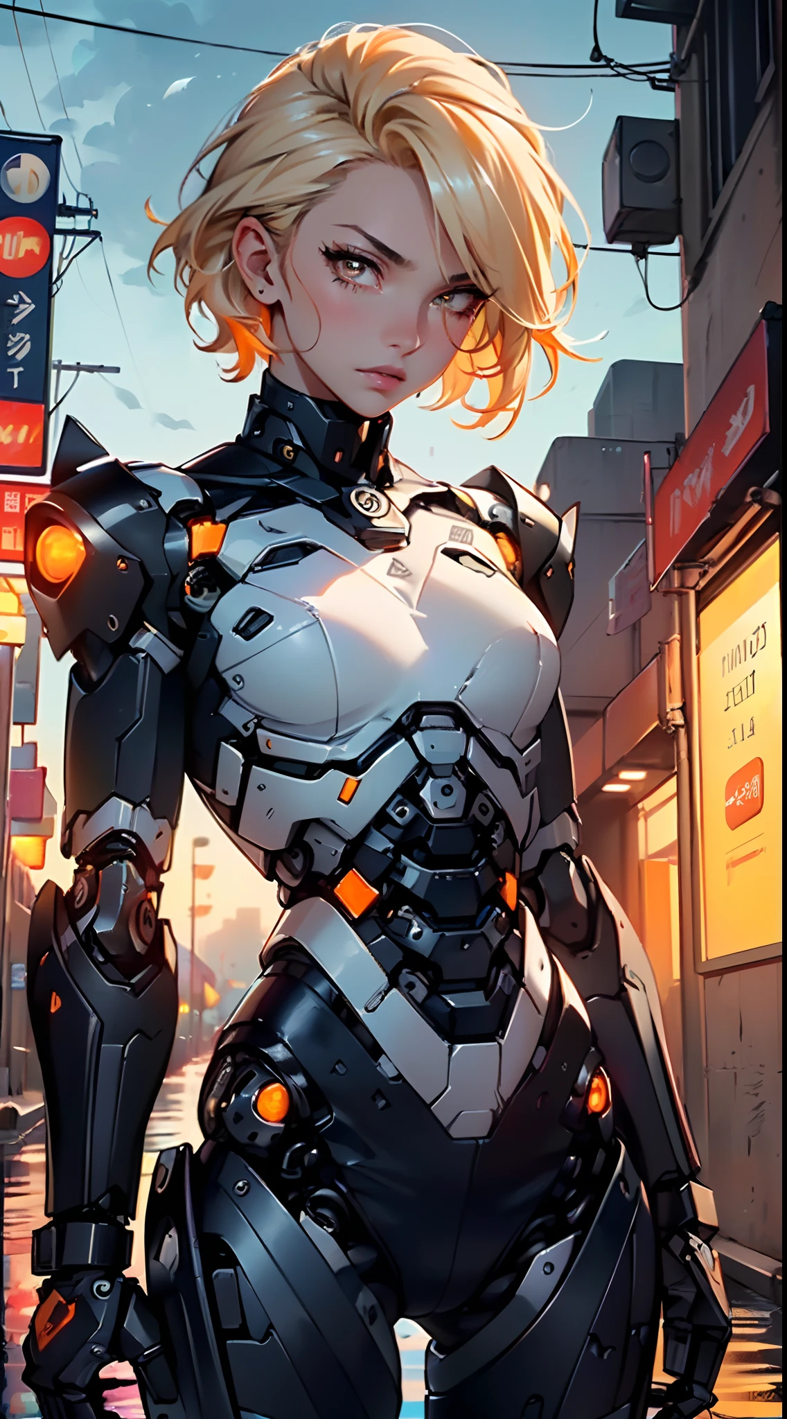 man:1.5,1 man,archer man,(((1man))),((man with blonde short hair)),
(((1male,man:1.5,handsome man,male,male gender:1.5,male focus))),macho man,hero,
((messy hair,blonde short haircut,detailed blonde hair,highly detailed hair,blonde hair,colored inner hair)),(((lustrous skin:1.5,tanned skin,bright skin: 1.5,skin tanned,shiny skin,very shiny skin,shiny body,illuminated skin))),(((orange_eyes:1.2))),intricate eyes,beautiful detailed eyes,symmetrical eyes,((man chest)),handsome face,((muscular)),male jaw,(((detailed face))),
manly,nsfw,
cyberpunk firefighter, ((mechanical arms:1.5, bionic arms:1.5)), futuristic firefighter uniform,((bulge in pants)),((uniform in black and orange colors)),((wet clothes,intricate outfit,intricate clothes,intricate uniform)),
(dynamic pose:1.0),solo focus,((heroic attitude)),(centered,scale to fit dimensions,Rule of thirds),
cyberpunk city by the ocean at night, with bright neon signs and dark stormy clouds and puddles, scenery:1.25,
highres, sharp focus, (ultra detailed, extremely detailed), (photorealistic artwork:1.37),(extremely detailed CG unity 8k wallpaper),((synthwave background theme)),(((vibrant colors))),(intricate background),(masterpiece),(best quality),
