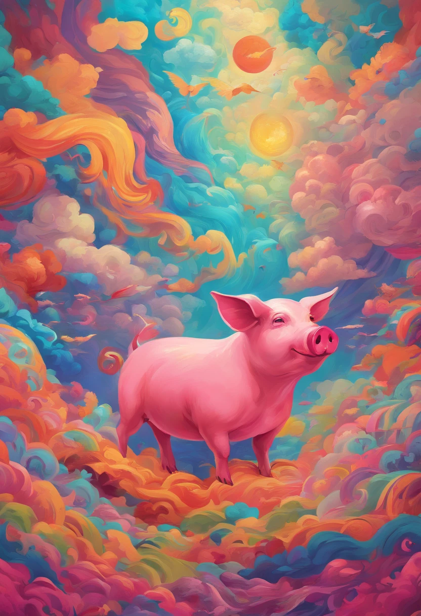 ((of the highest quality, 8K,RAW photo)), (Realistic, Photorealistic: 1.37), (Head focus: 1.1), flying pig, Wings, A pig flew into the sky,Flying pigs,Flying pigs、Clouds、Pigs with wings、Pigs with wings、Master composition, Masterpiece, Super, High quality, Award-Awarded, Best quality, A high resolution, 8K。