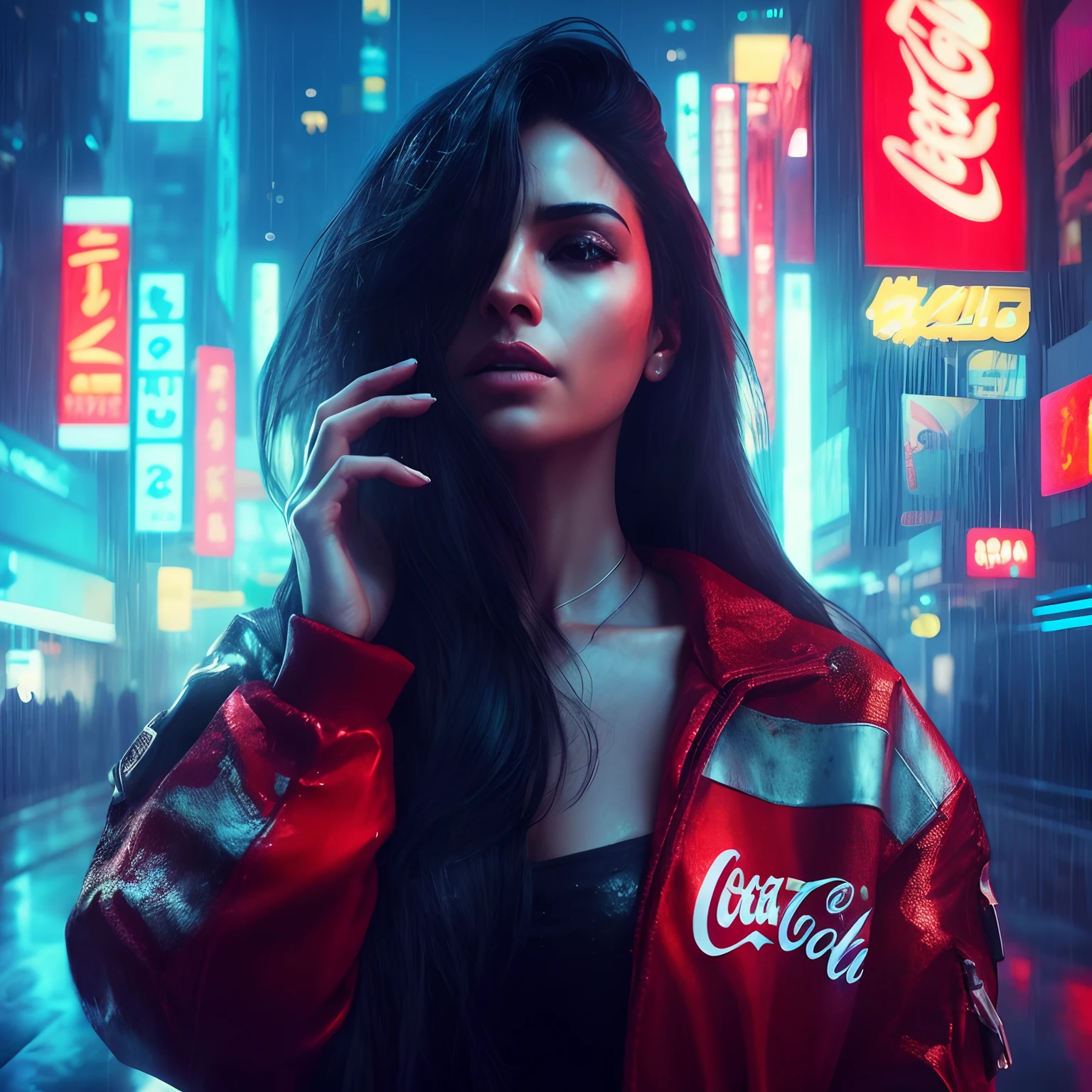 Cyberpunk aesthetics, action movie shot by Kon Satoshi, Very detailed lighting, Dramatic, trending digital art in Artstation 8k HD realistic detailed high definition, detalhado, textura da pele, hiper detalhado, textura de pele realista, melhor qualidade, Ultra alto nada, (fotorrealista: 1.4), alta resolução, detalhado, foto crua, sharp re, por Lee Jeffries Nikon D850 Film Fotografia de Stock 4 Kodak Portra 400 Camera F1.6 Lens Rich Colors Hyper Realistic Texture Dramatic Lighting UnrealEngine trend in ArtStation Cinestill 800