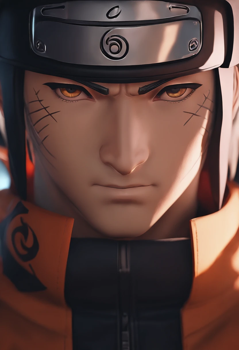 master part, best quality, ultra-detalhado), Retrato do naruto utra realista 4k --v 4