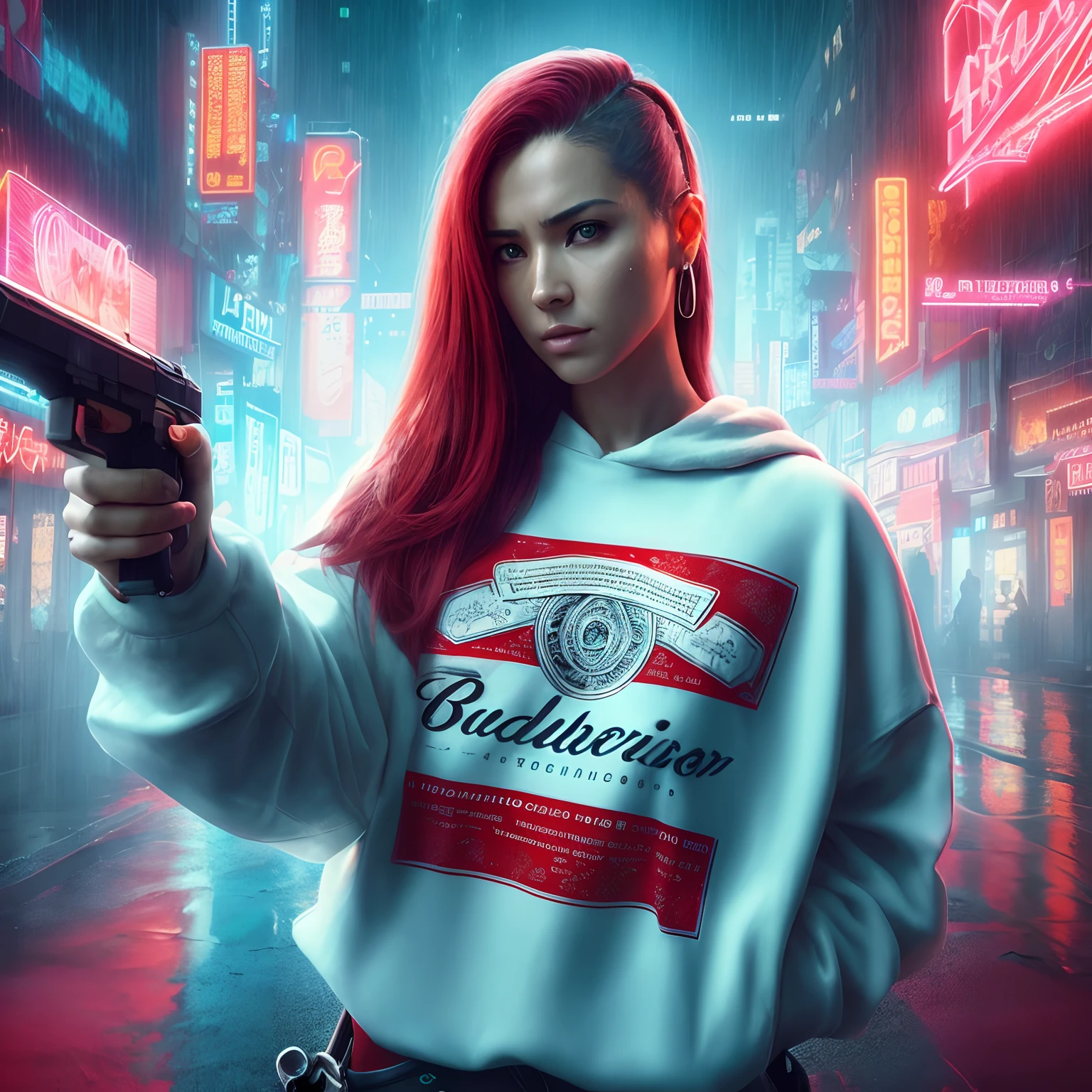 Cyberpunk aesthetics, action movie shot by Kon Satoshi, Very detailed lighting, Dramatic, trending digital art in Artstation 8k HD realistic detailed high definition, detalhado, textura da pele, hiper detalhado, textura de pele realista, melhor qualidade, Ultra alto nada, (fotorrealista: 1.4), alta resolução, detalhado, foto crua, sharp re, por Lee Jeffries Nikon D850 Film Fotografia de Stock 4 Kodak Portra 400 Camera F1.6 Lens Rich Colors Hyper Realistic Texture Dramatic Lighting UnrealEngine trend in ArtStation Cinestill 800