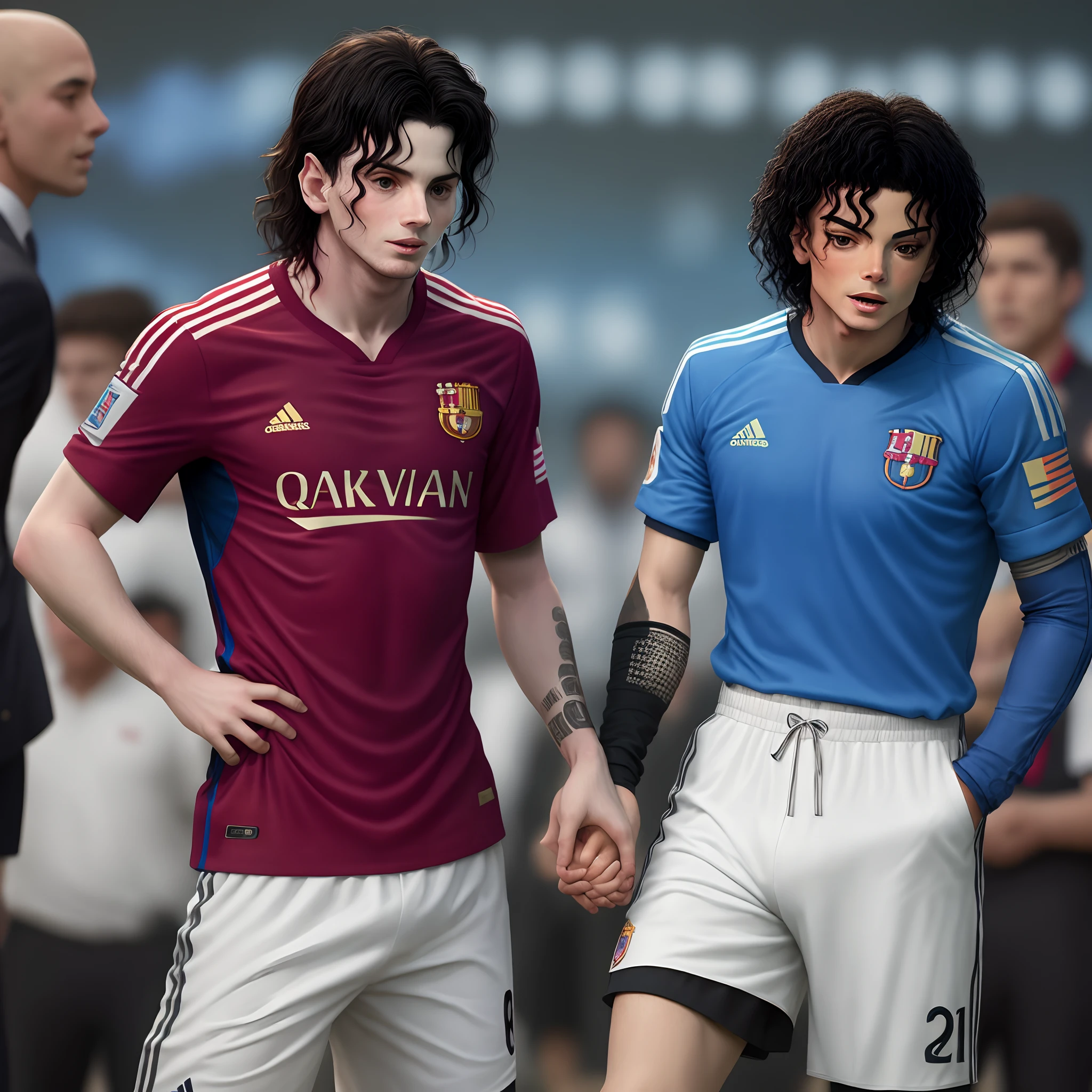 Messi with Michael Jackson