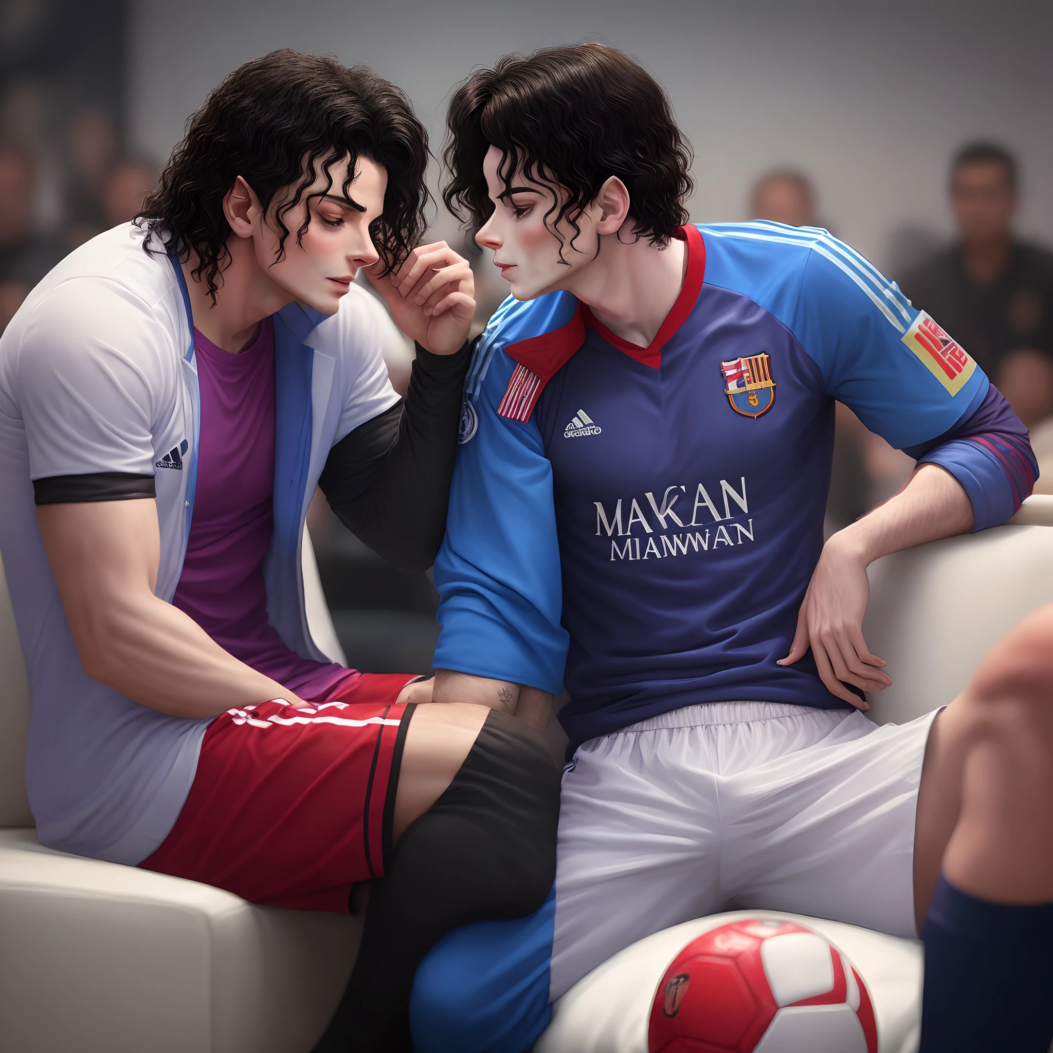 Messi with Michael Jackson