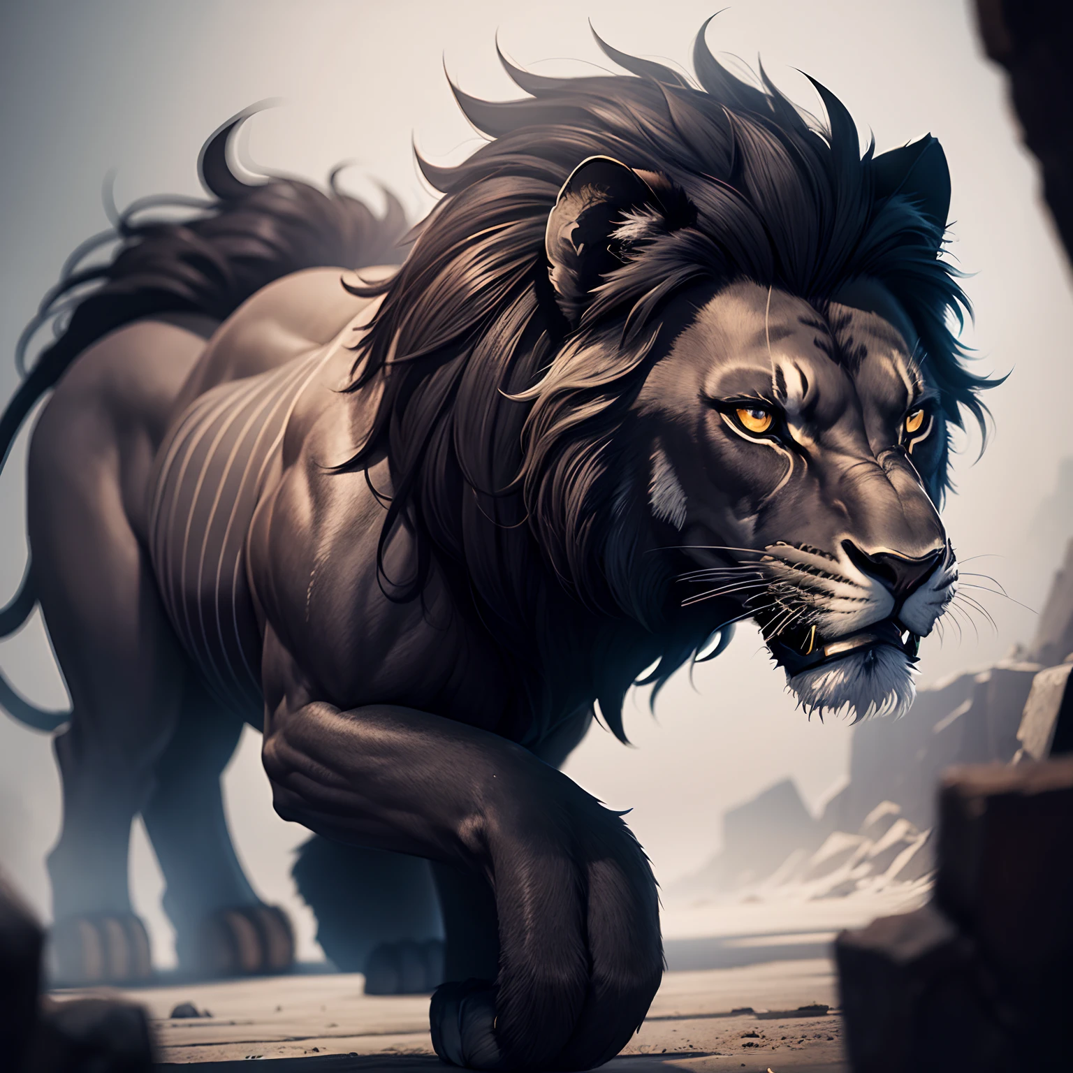 Black lion