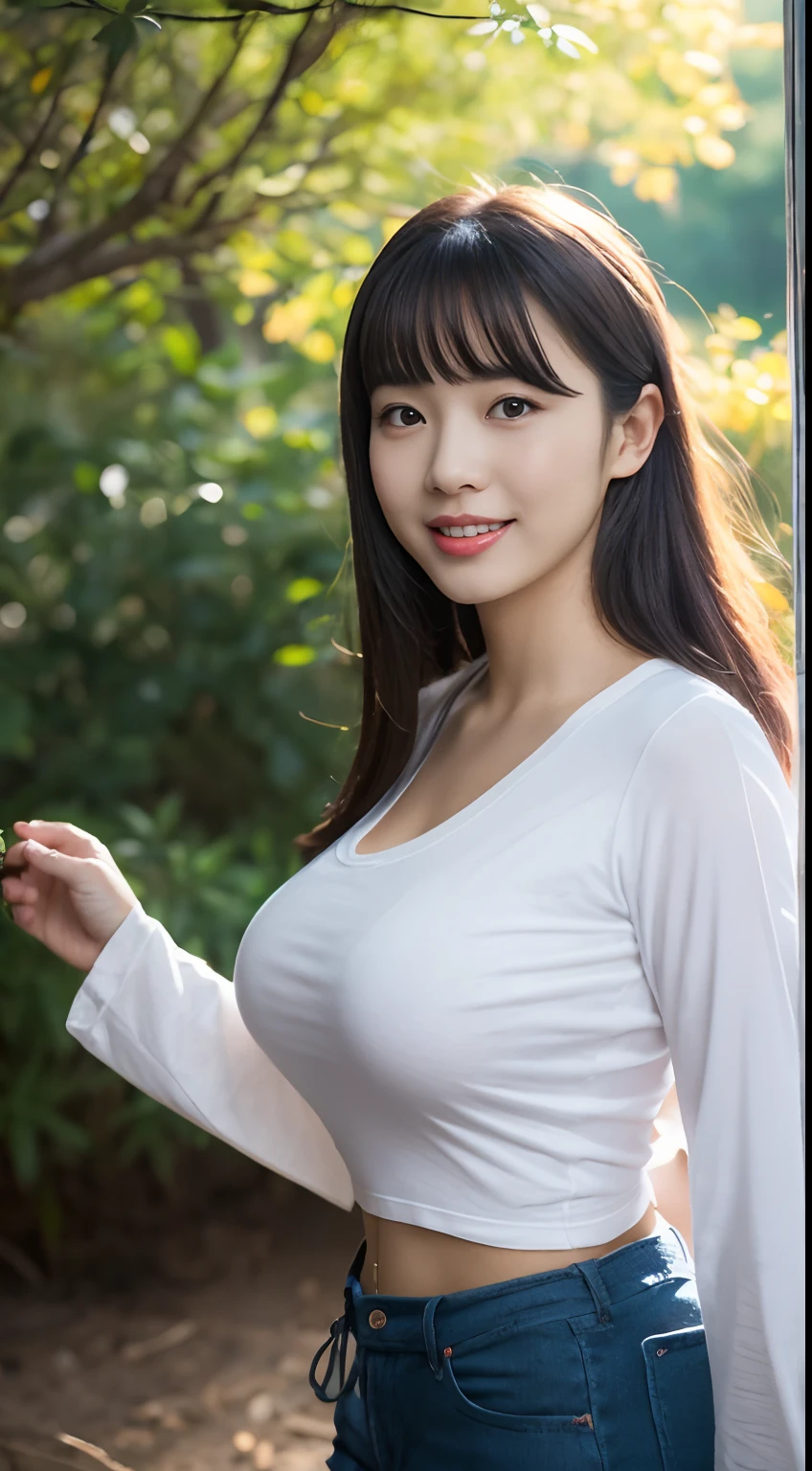 ((Beautiful teacher、Beautuful Women、japanes))、(masutepiece:1.6,16K High Resolution),A fascinating body that bursts、love you、(ultra gigantic tits:1.6,beautiful thigh),blouse、a miniskirt、Sensual smile、