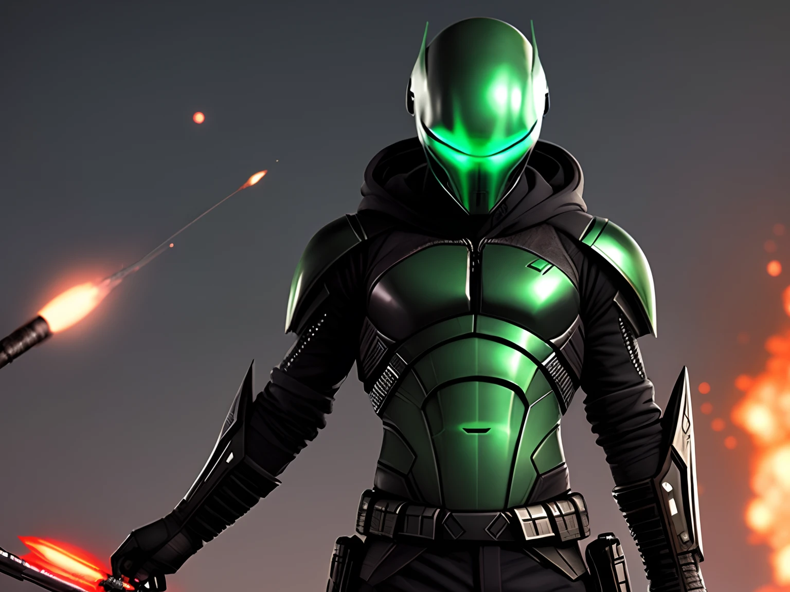 Badass male Alien assassin