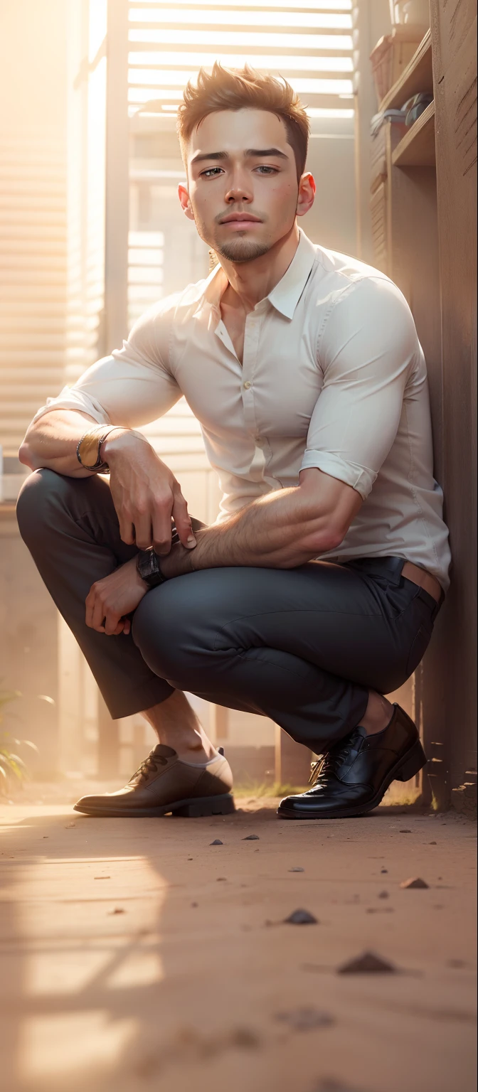 background change, realistic photo, handsome boy, 8k ultra realistic, no shirt and pants change, sunlight background,