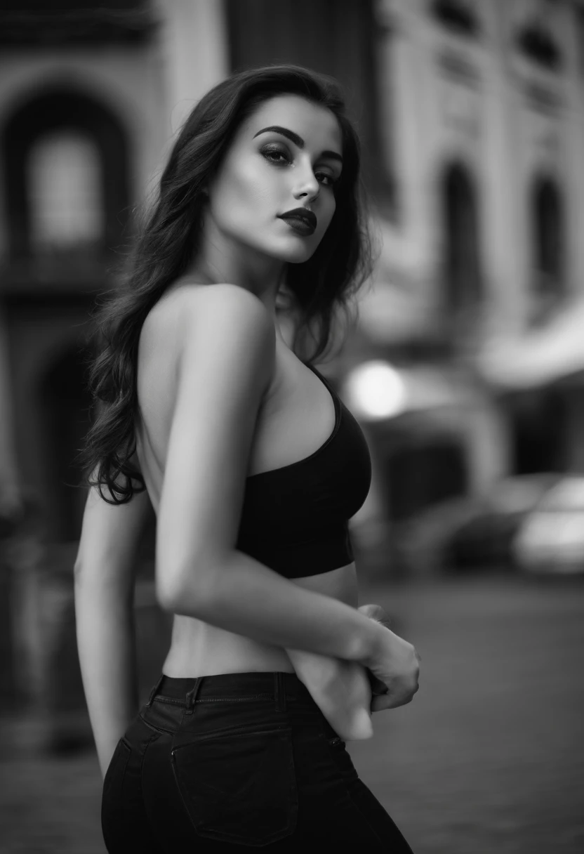 Vertederos abandonados，Pose sexy de pie，Retratos de cuerpo entero（1：1），18-year-old girls，Figura esbelta y esbelta，flaco，Tan delgado como un poste de azote，Bustos grandes，Los descalzos，Desnudez aleatoria en todo el cuerpo，Exhibicionistas，Random exposure of the genitals，cara al espectador