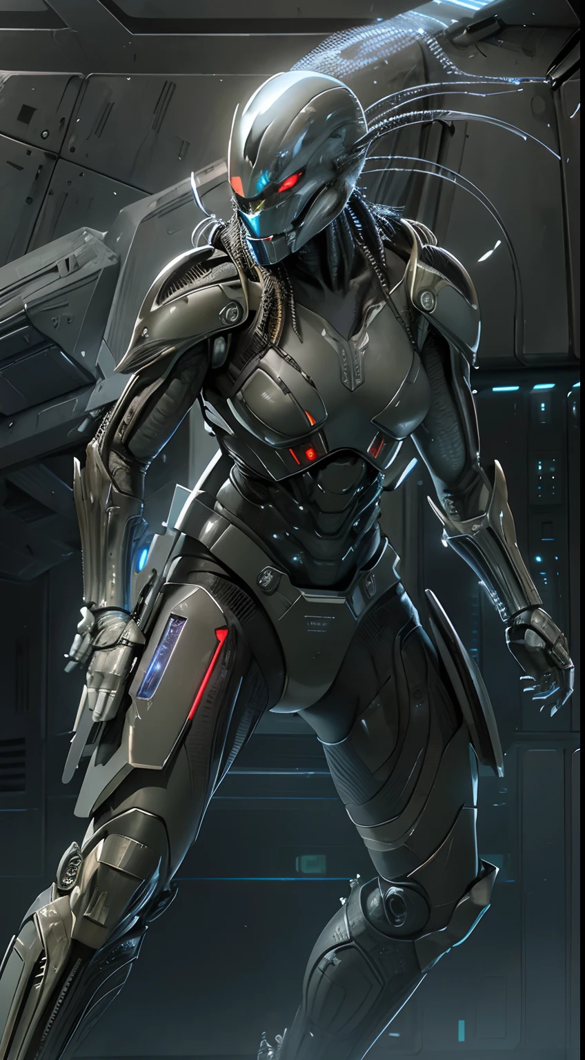 woman in a futuristic suit posing in a city, cute cyborg girl, cyborg girl, beutiful girl cyborg, cyborg - girl, cyberpunk anime girl mech, perfect cyborg female, perfect anime cyborg woman, female cyborg, cyberpunk beautiful girl, female cyberpunk anime girl, girl in mecha cyber armor, cyberpunk cyborg, cyberpunk robot, cyberpunk robotic elvish queen