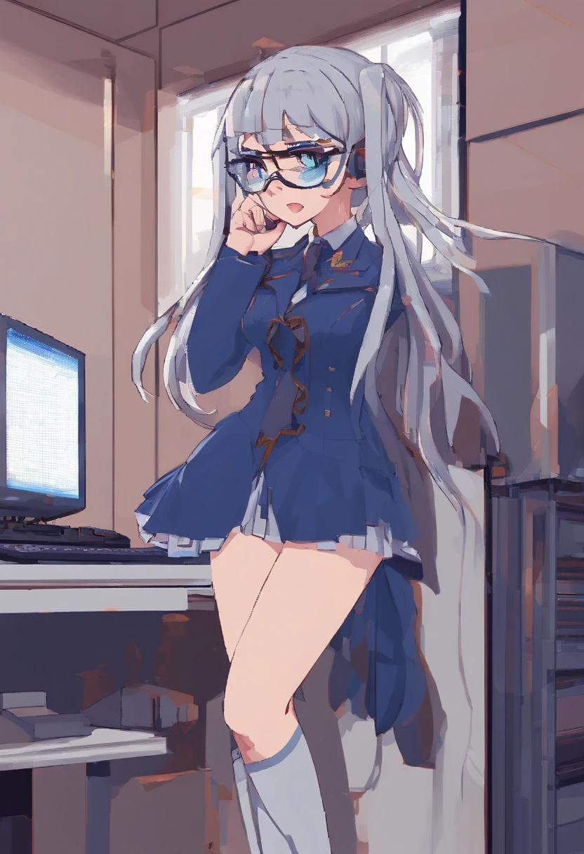 anime girl in a short skirt and glasses standing in front of a computer, seductive anime girl, biomechanical oppai, kantai collection style, oppai cyberpunk, asuka suit under clothes!, rogue anime girl ayanami rei, oppai, marin kitagawa fanart, blue scales covering her chest, best anime 4k konachan wallpaper, rei hiroe
2
anime girl in a
