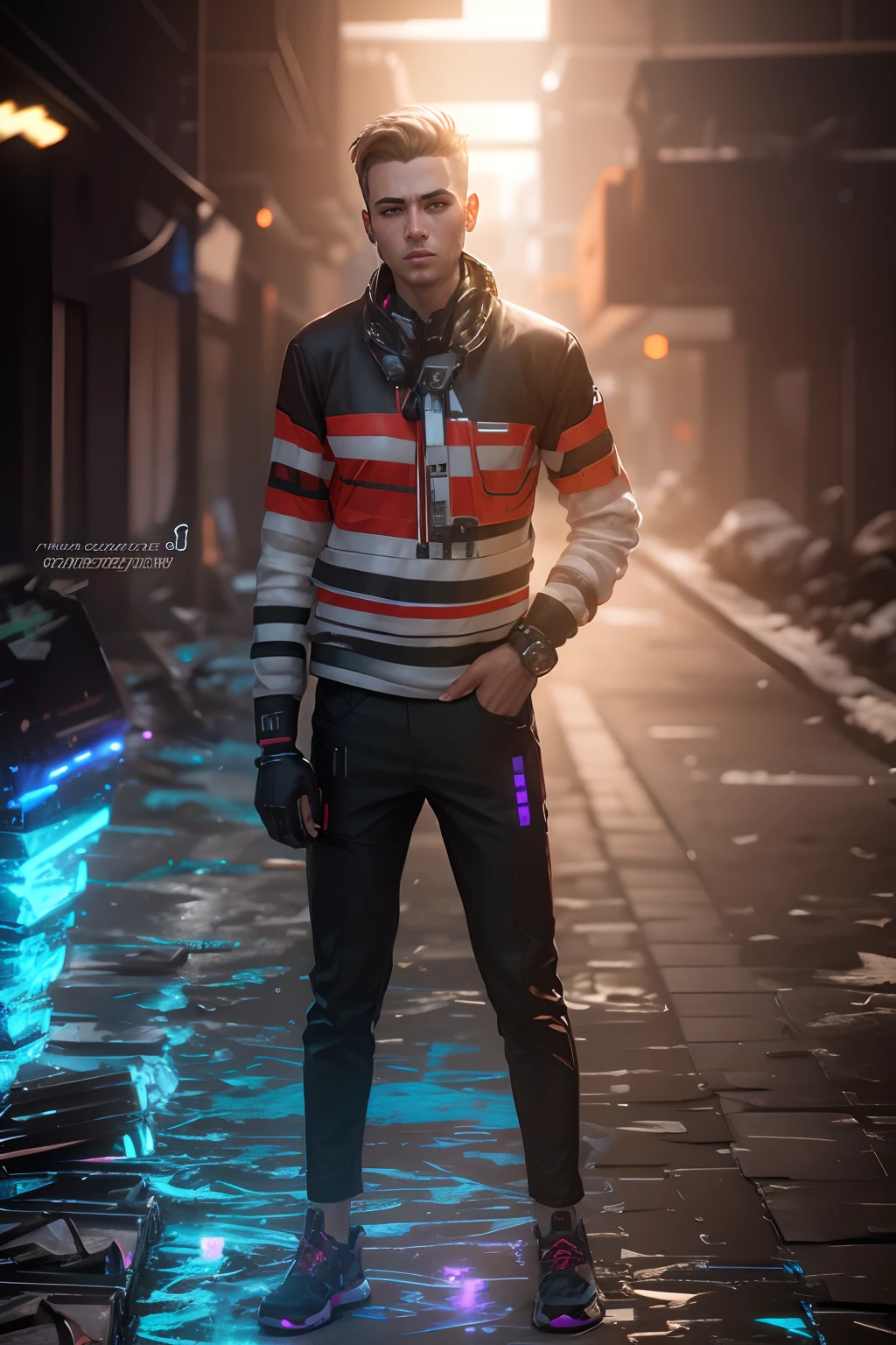 Change background cyberpunk handsome boy realistic face ,8k ultra realistic